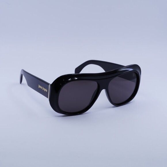 Palm Angels Palm Angels PERI103 ELFIN 1007 Sunglasses Black Aviator Size ONE SIZE - 4 Thumbnail
