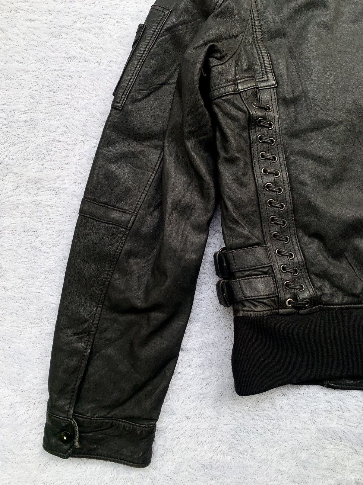 Neil Barrett Laced up military leather jacket Size US M / EU 48-50 / 2 - 5 Thumbnail