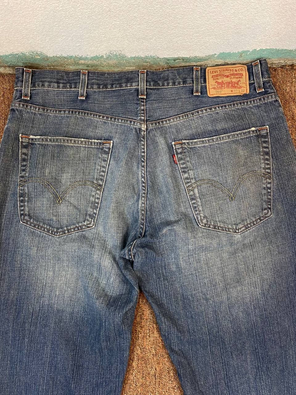 Levi's vintage levis 569 loose straight distressed denim Size US 40 / EU 56 - 3 Thumbnail