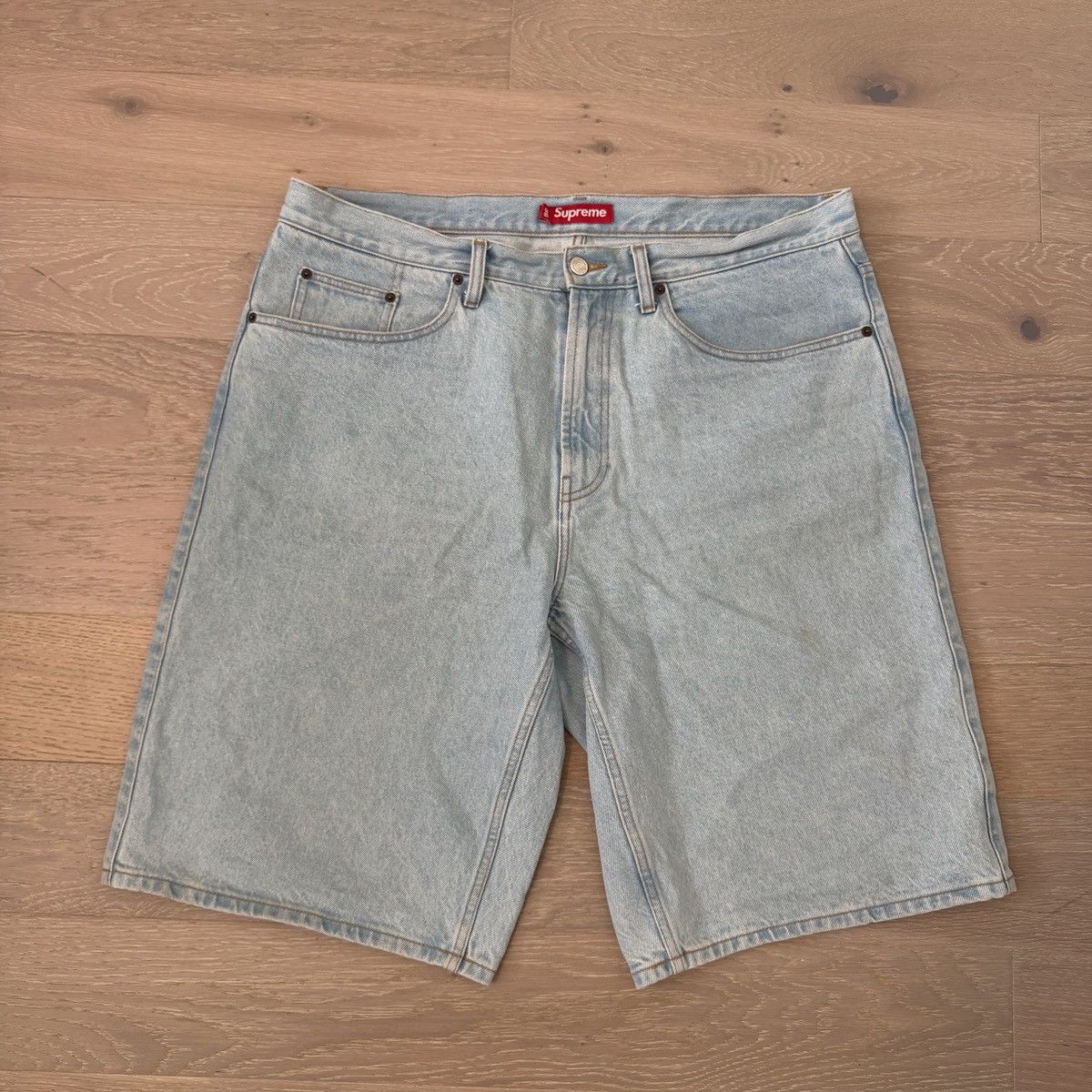 Supreme Supreme Shadows Baggy Denim Shorts Art Dealer 36 SS26 