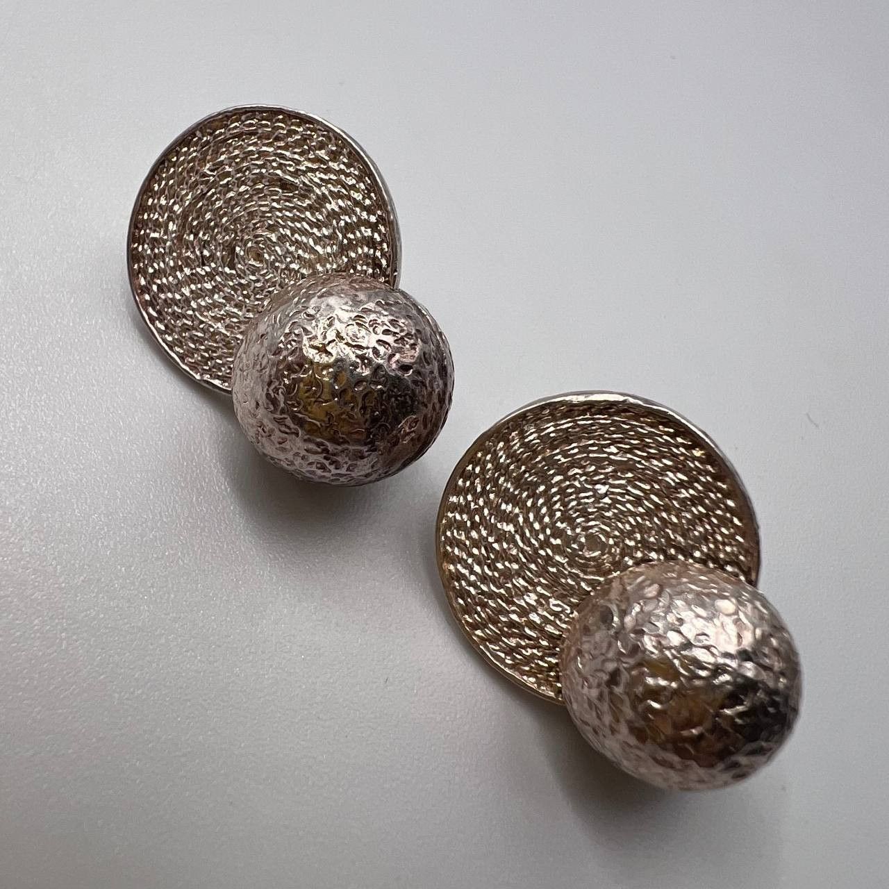 Sterling Silver Vintage Women's Jewelry 925 Sterling Silver Stud Earrings Size ONE SIZE - 3 Thumbnail