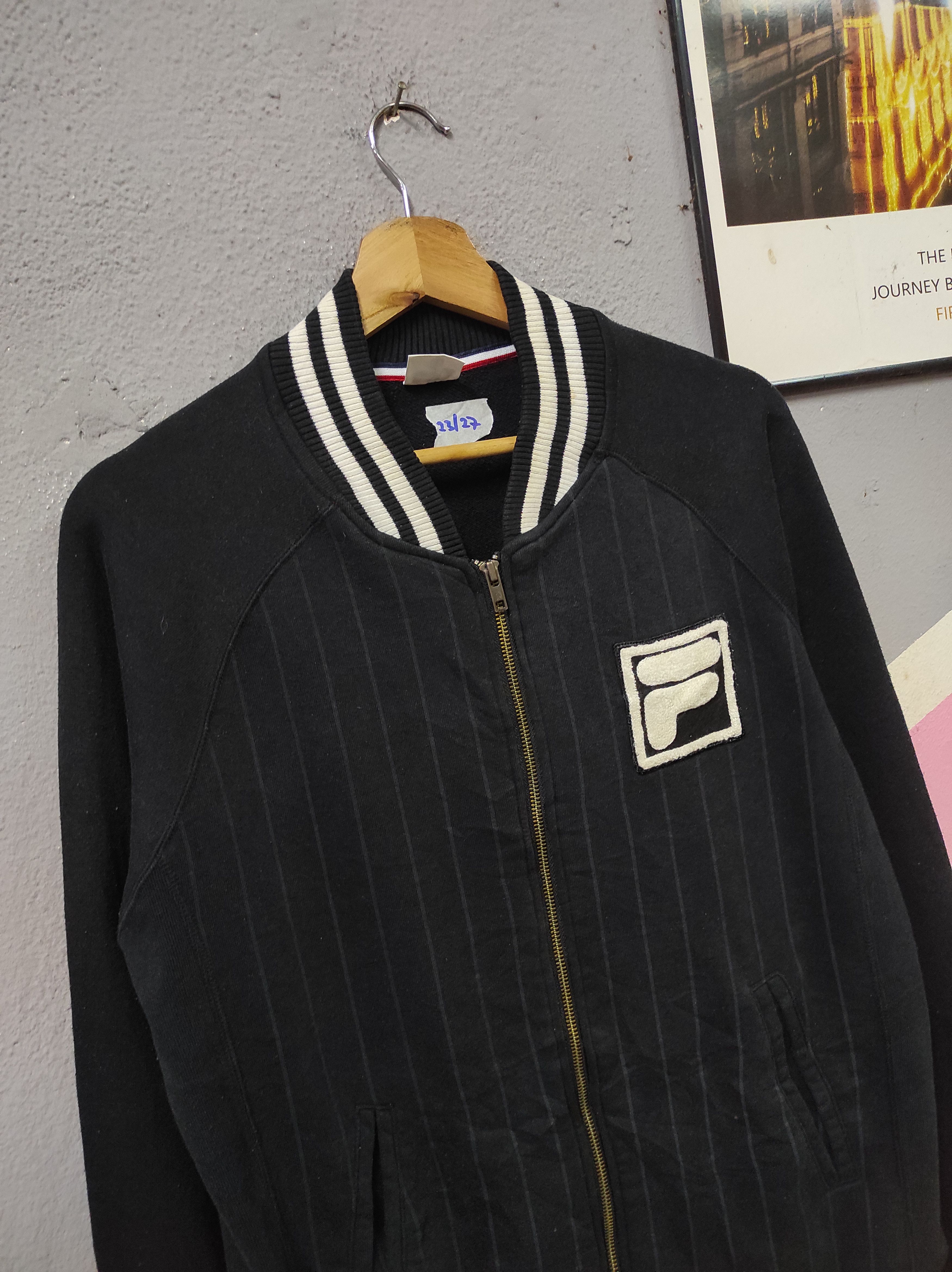 Fila FILA STRIPE BLACK SWEATER JACKET Size US L / EU 52-54 / 3 - 2 Thumbnail