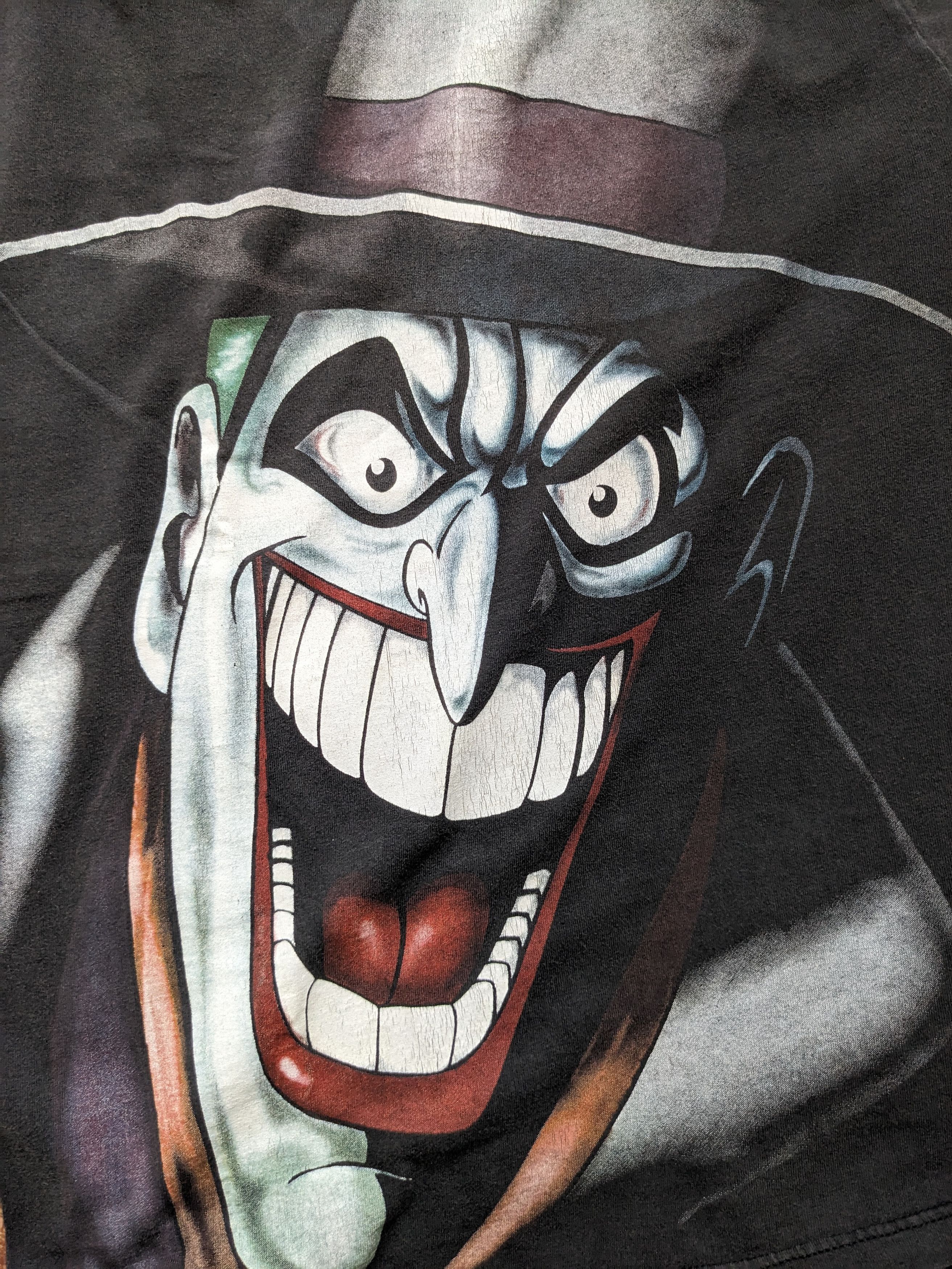 DC Comics Rare Vintage 90s Batman Animated Series Joker Big Face Size US L / EU 52-54 / 3 - 6 Thumbnail