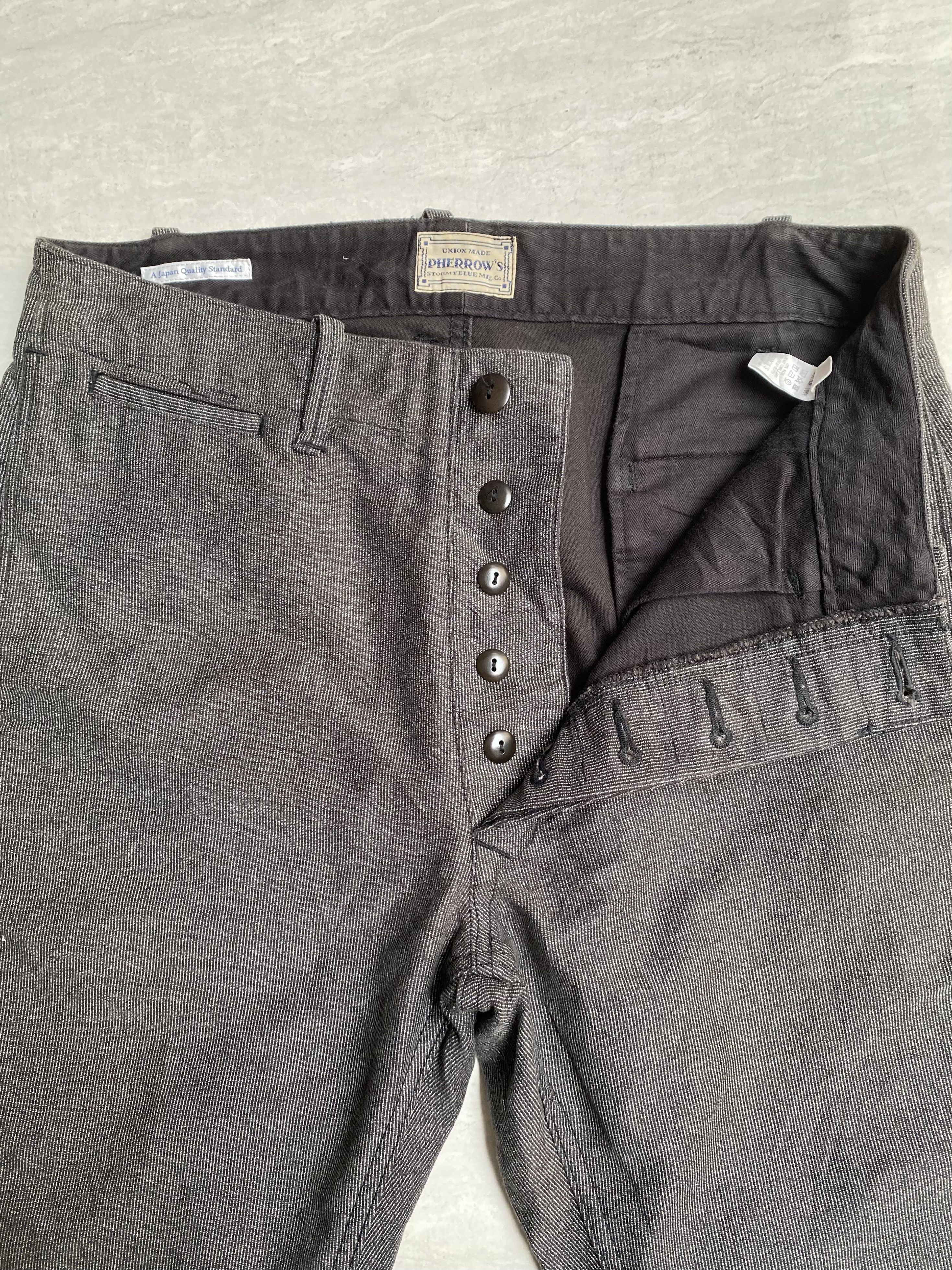 Pherrow's PHERROW’S Stormy Blue Mfg.Co Grey Pants Size US 30 / EU 46 - 9 Thumbnail