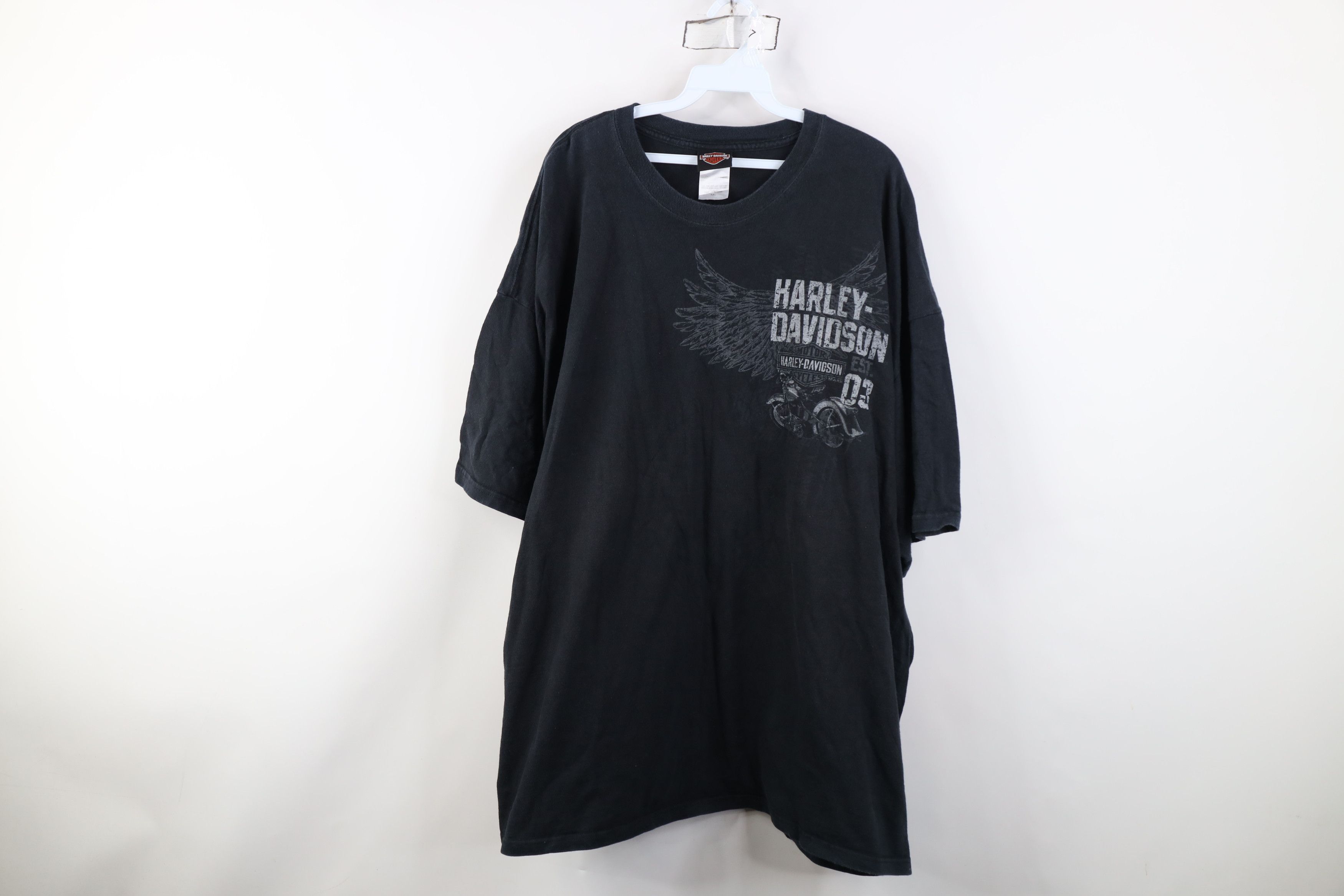 Harley Davidson Vintage Y2K Harley Davidson Spell Eagle Fire Flames T-Shirt Size US XXL / EU 58 / 5 - 1 Thumbnail