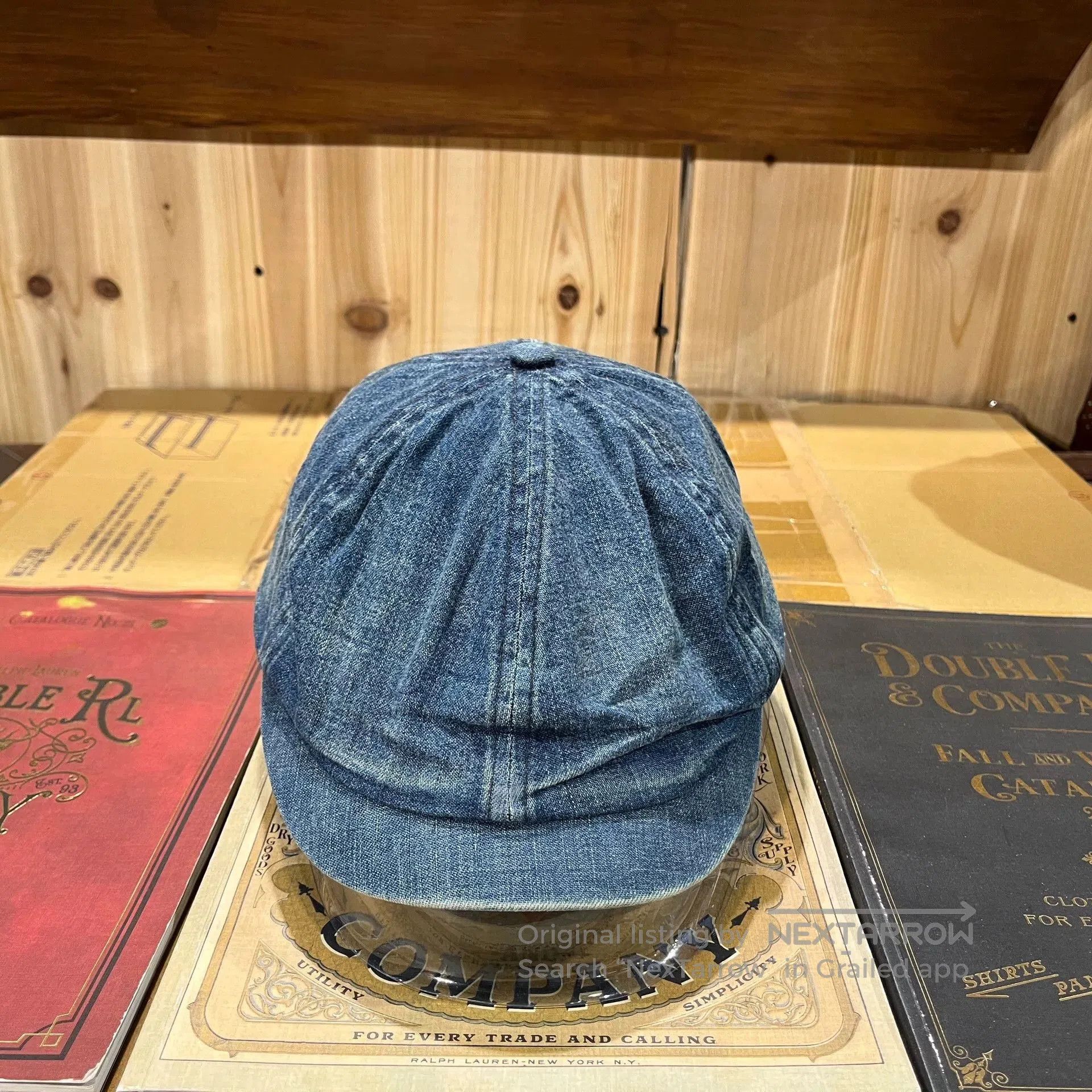 RRL Ralph Lauren RRL Denim Newsboy Cap M Size. Size ONE SIZE - 1 Thumbnail