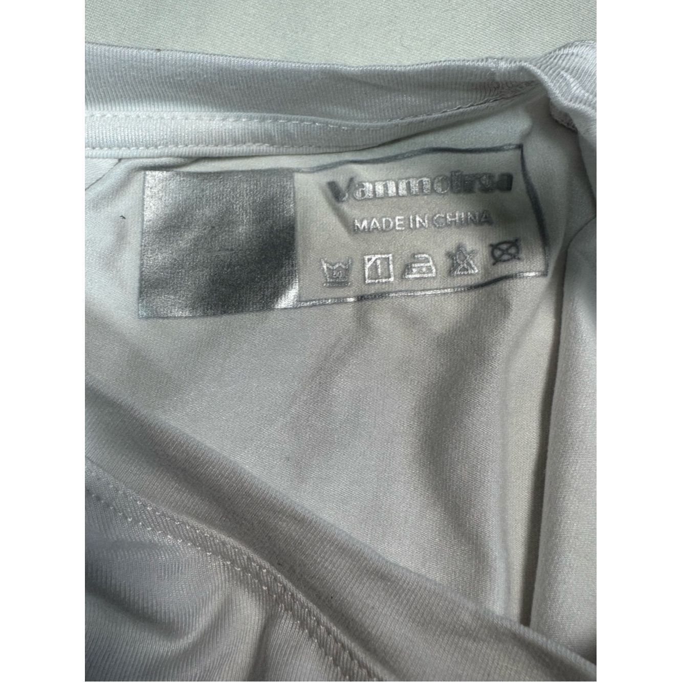 Other NWT New Vanmolrsa Sleeveless Yoga Open Back Workout White T Size L / US 10 / IT 46 - 5 Thumbnail