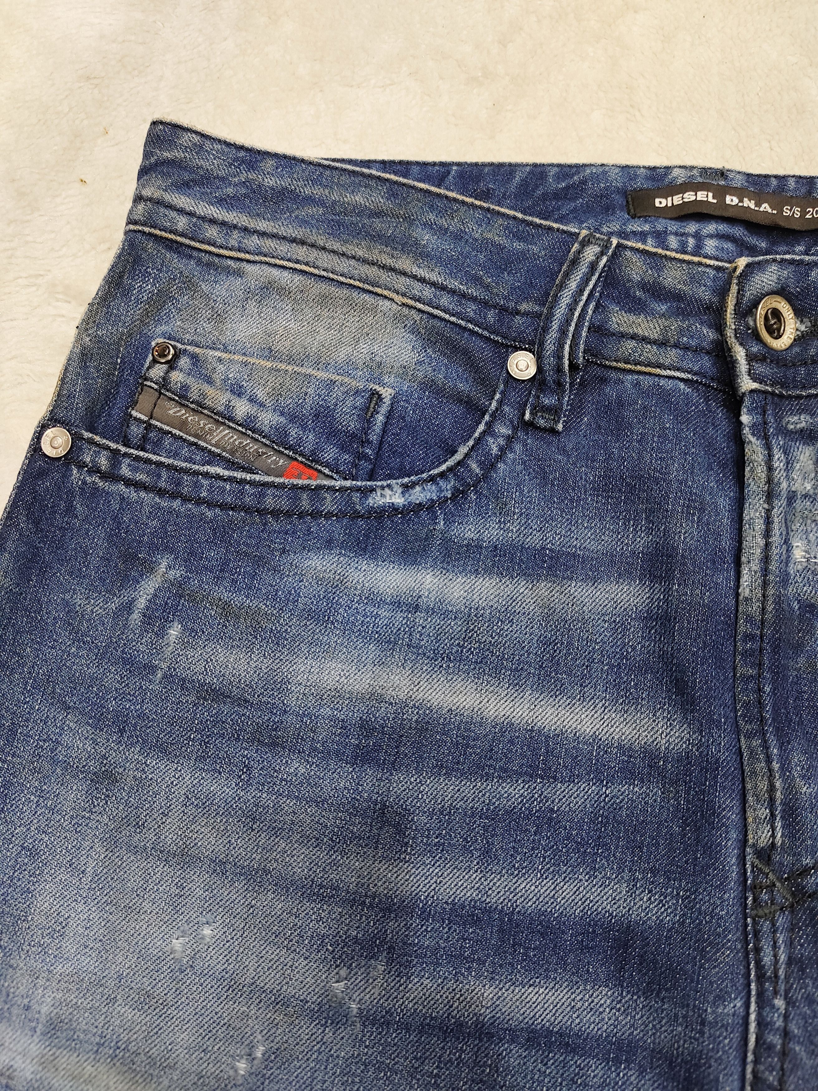 Diesel 💥SS16 Diesel Buster DNA Distressed Pacthwork Mud Wash Jeans Size US 30 / EU 46 - 3 Thumbnail