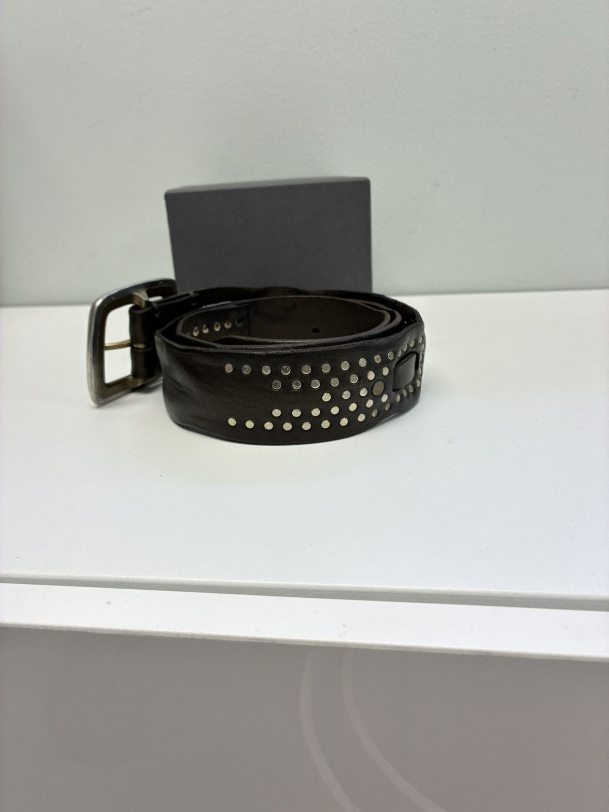 John Varvatos Doyer Studded Belt 34 Size 34 - 5 Thumbnail