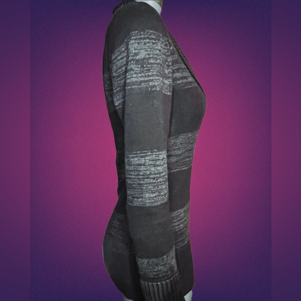 Guess Guess Women's Fitted Black/Grey Crossover Collar Lace Up XS Size XS / US 0-2 / IT 36-38 - 5 Thumbnail