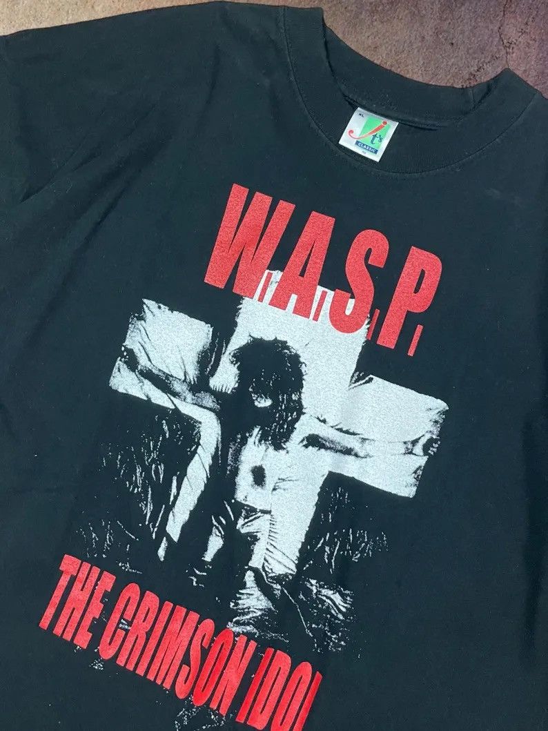 Band Tees × Vintage WASP The Crimson Idol Vintage Bandshirt W.A.S.P. T-shirt Size US XL / EU 56 / 4 - 3 Thumbnail