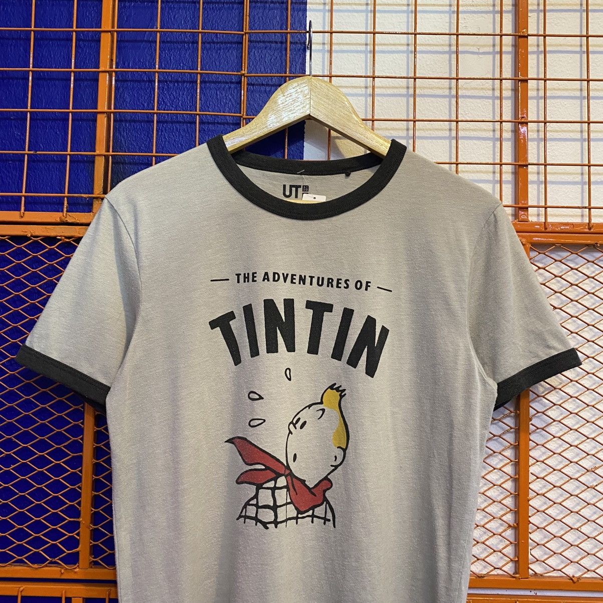 Uniqlo Uniqlo Les Aventure Of Tintin Tshirt Ringer Size US L / EU 52-54 / 3 - 2 Thumbnail