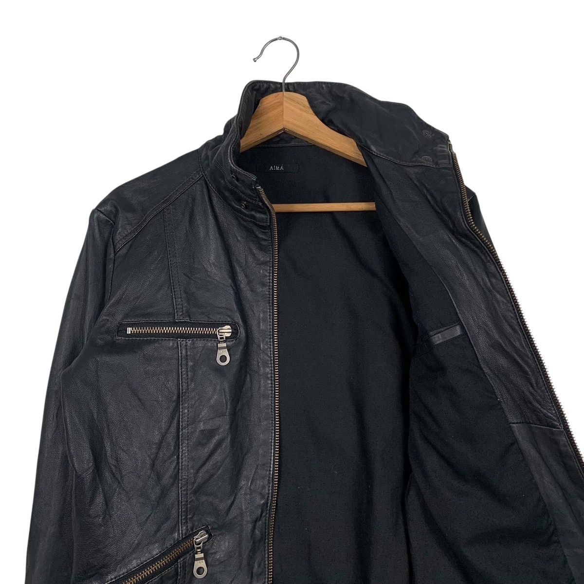 Japanese Brand Japanese Brand Aima Sheepskin Biker Leather Jacket Size US M / EU 48-50 / 2 - 10 Thumbnail