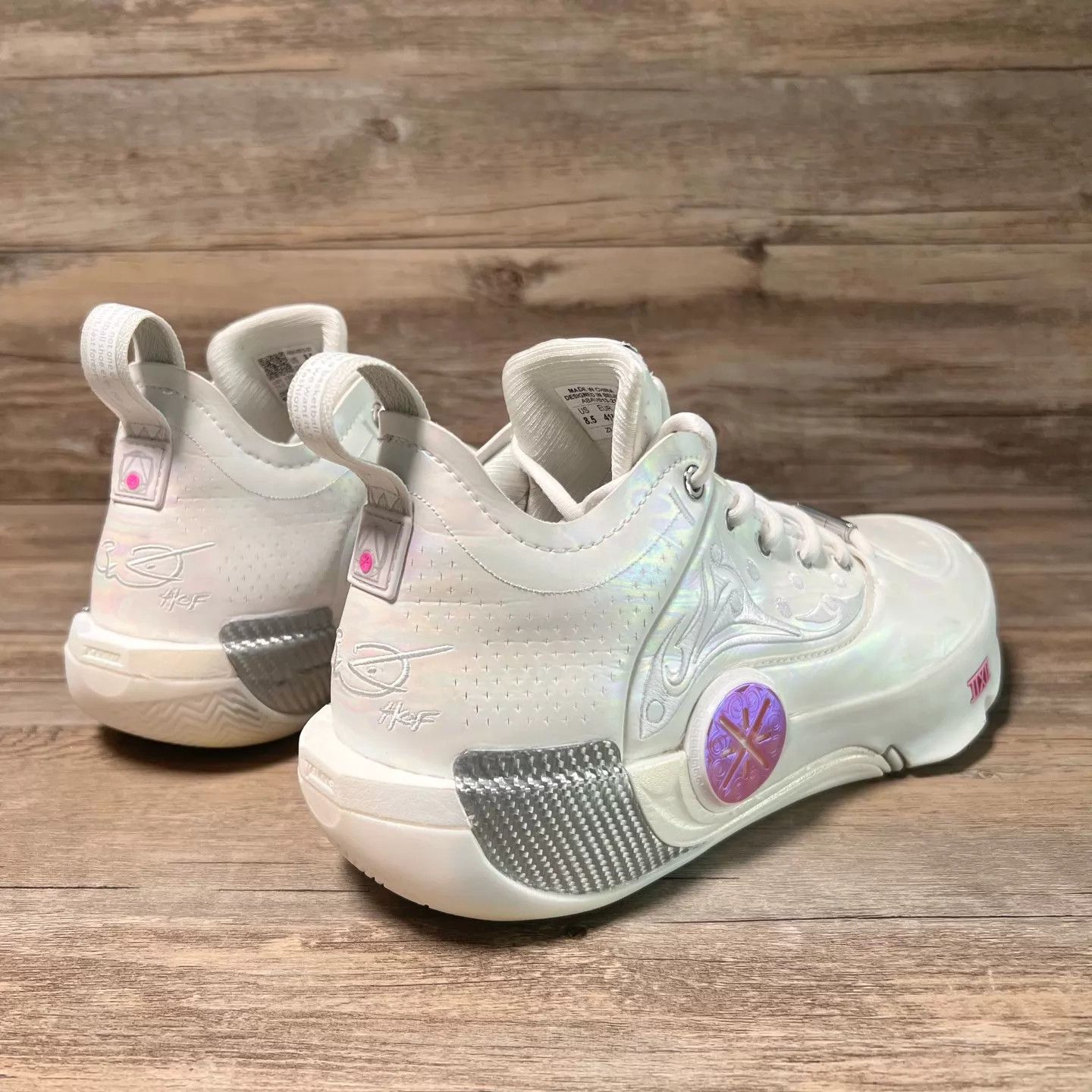 Li-Ning LI-NING WOW12 Sculpture White ABAV013-S21 41.5 97N Size US 8.5 / EU 41-42 - 3 Thumbnail