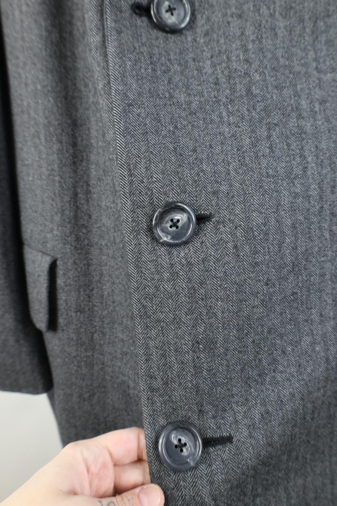 Vintage Vintage 60s 70s Streetwear Herringbone Overcoat Jacket USA Size US XXL / EU 58 / 5 - 8 Thumbnail