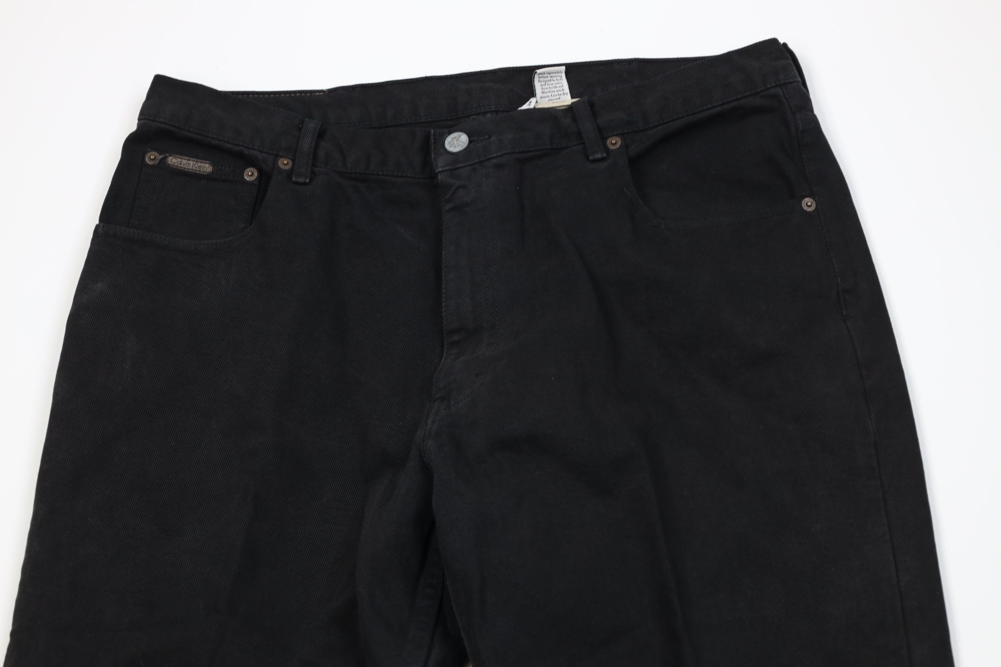 Calvin Klein Vintage 90s Calvin Klein Fit Denim Jeans Black Cotton Size US 38 / EU 54 - 2 Thumbnail