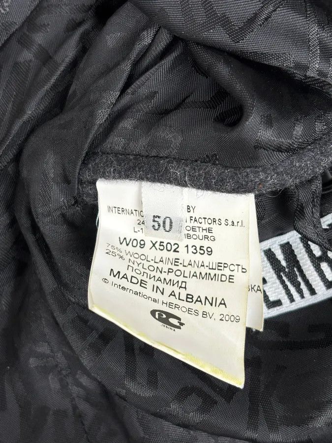 Dirk Bikkembergs AW2009 Dirk Bikkembergs Grey Classy Wool Officer Jacket Size 42R - 11 Thumbnail