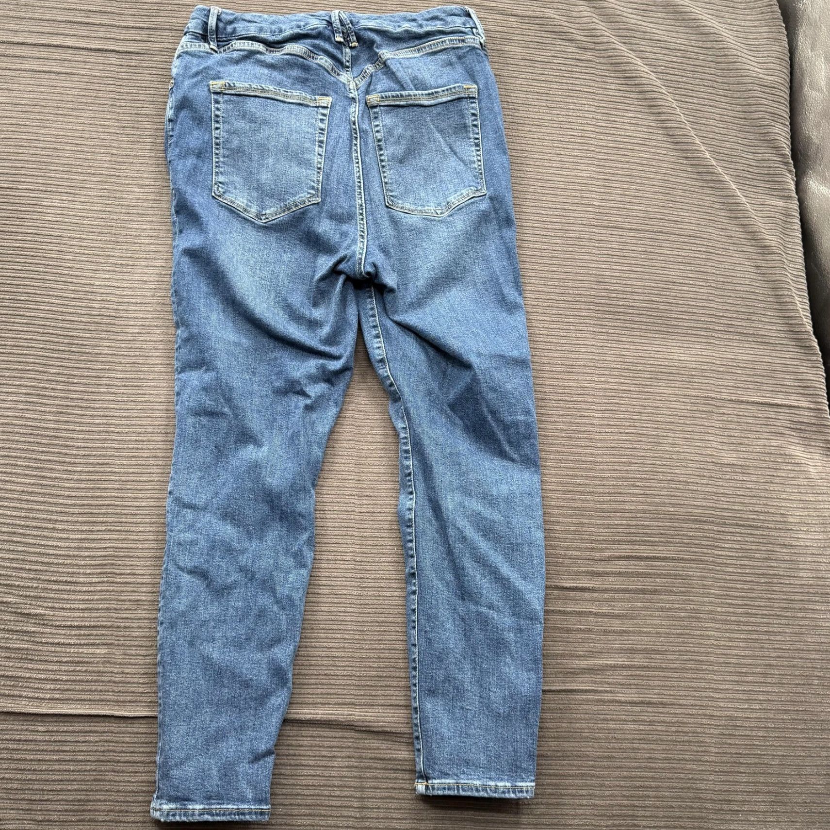 Good American Good American Jeans Womens 15 Medium Wash Stretch Slim Denim Pants Size 36" / US 14 / IT 50 - 2 Thumbnail
