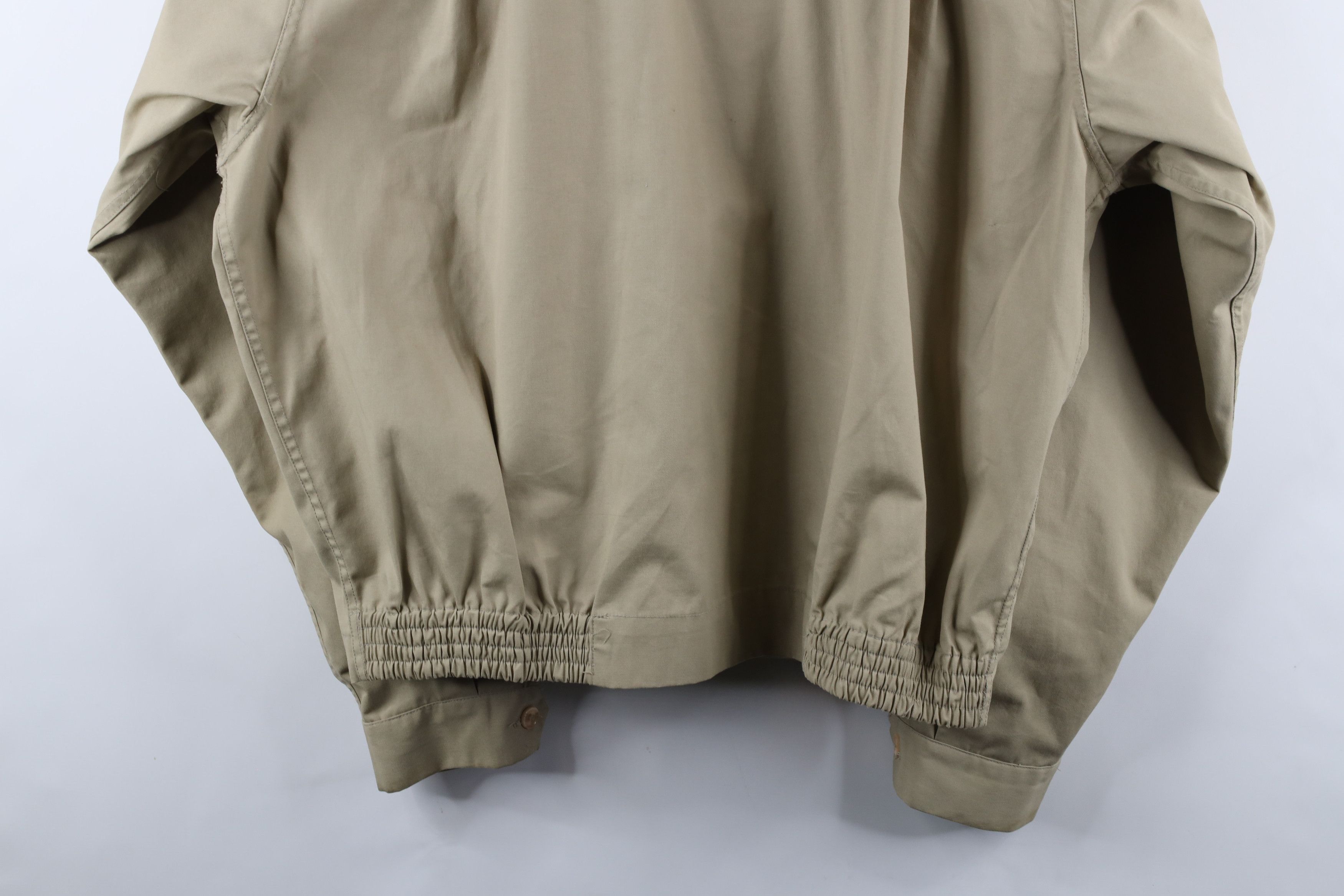 Vintage Vintage 90s Streetwear Cafe Racer Bomber Jacket Beige Size US XL / EU 56 / 4 - 17 Thumbnail