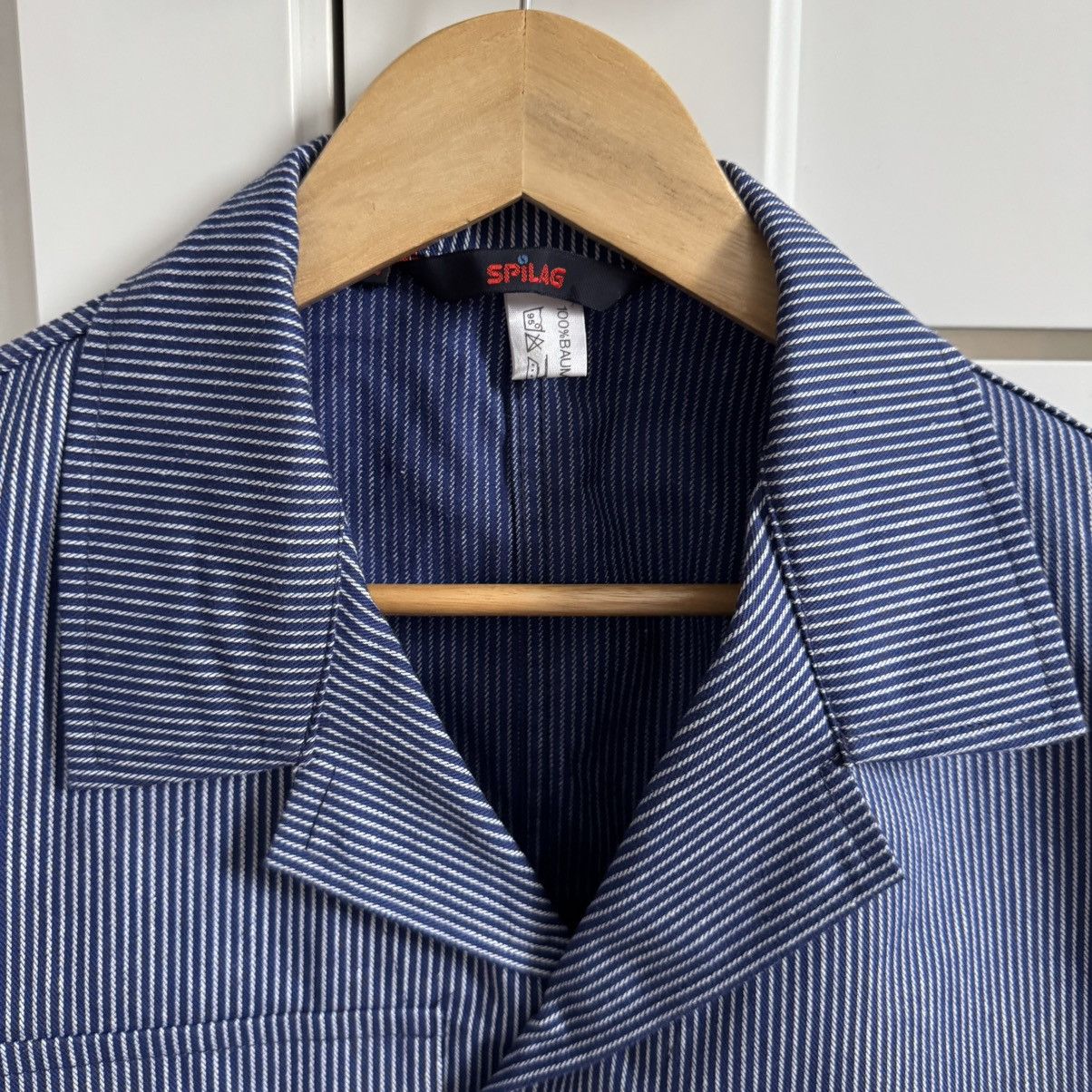 Vintage Spilag vintage deadstock striped chore works jacket Size US M / EU 48-50 / 2 - 2 Thumbnail