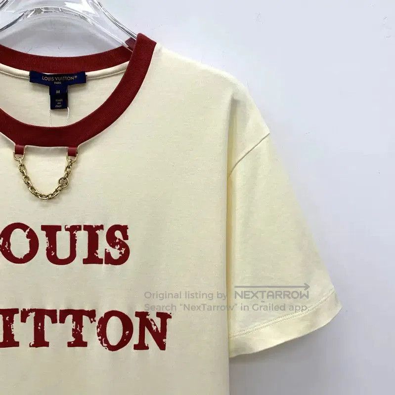 Louis Vuitton Louis Vuitton Beige Cotton Women's T. Size M / US 6-8 / IT 42-44 - 3 Thumbnail