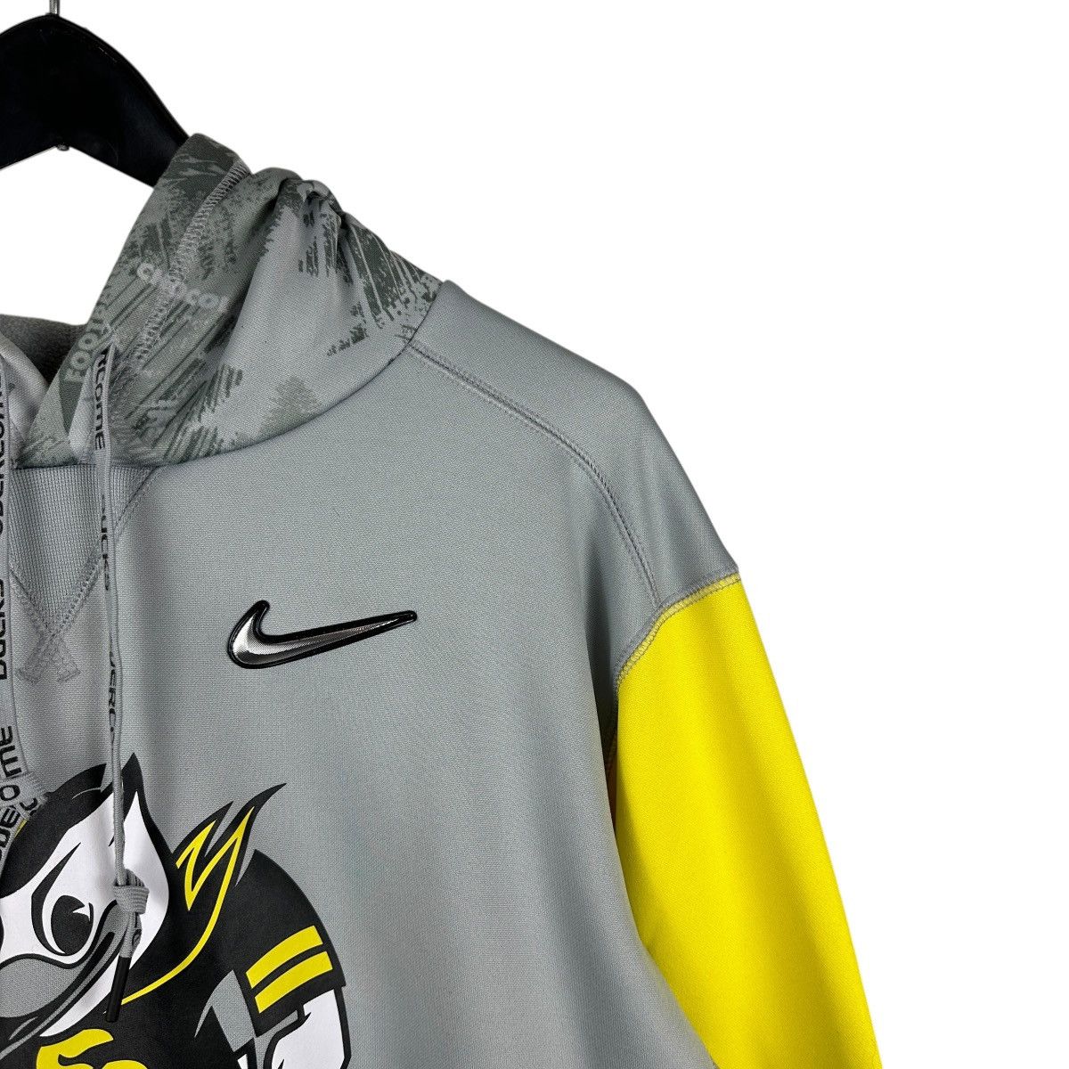 Nike Mens Y2K Nike Oregon Ducks Stomp Cancer Hoodie Size US XL / EU 56 / 4 - 3 Thumbnail