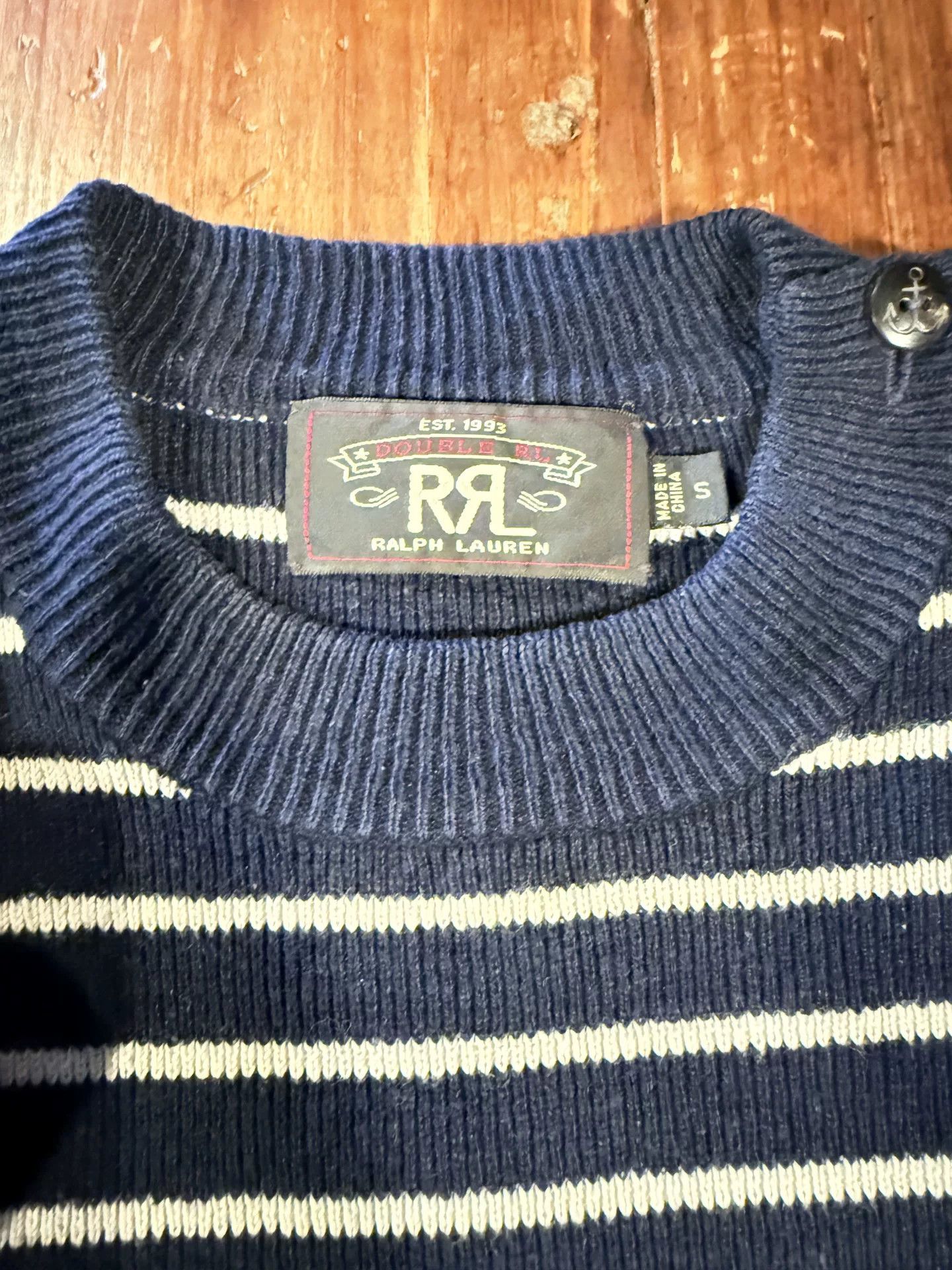 RRL Ralph Lauren RRL Ralph Lauren Men's Striped Sweater S Size US S / EU 44-46 / 1 - 3 Thumbnail