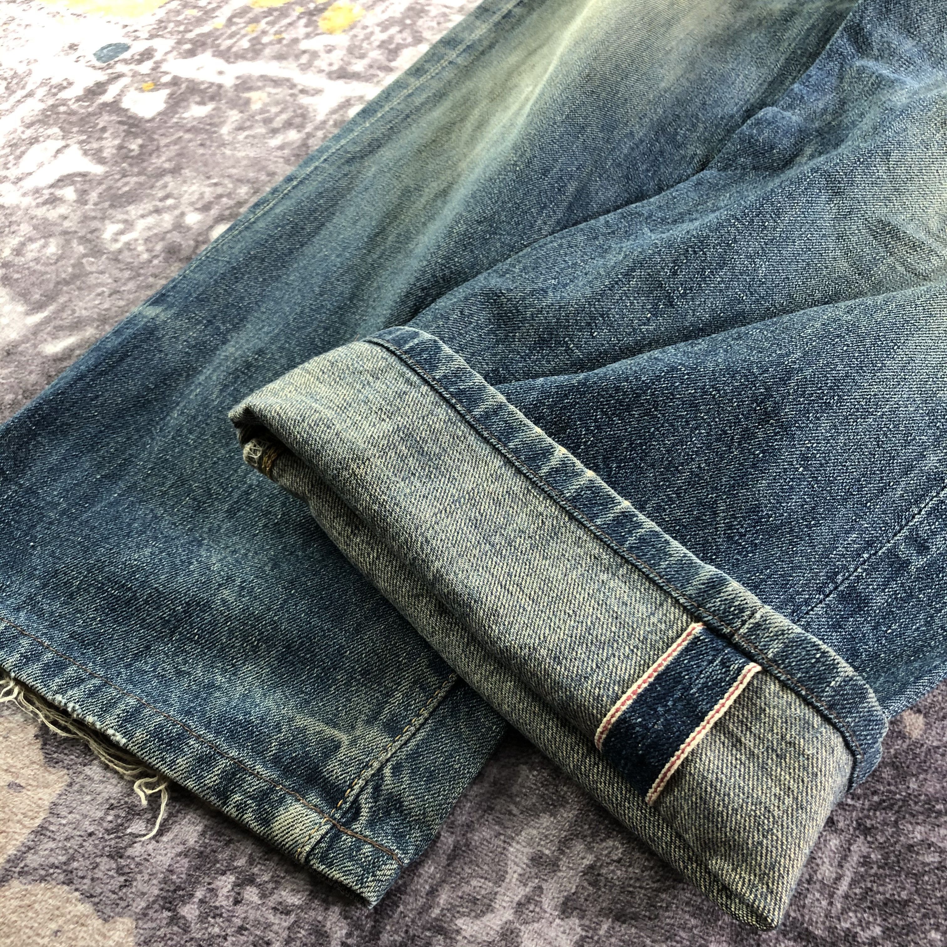 Edwin Vintage Blue Wash Edwin 505 Selvedge Jeans-JM3663 Size US 33 - 7 Thumbnail