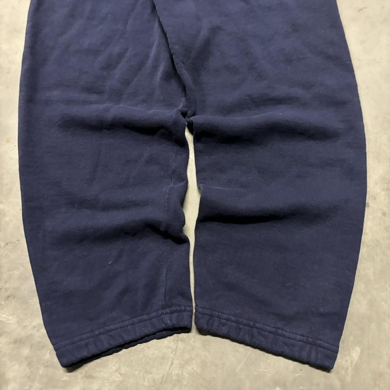 Japanese Brand × Vintage Crazy Vintage 90s Navy Blue Made In USA Essential Sweatpants! Size US 32 / EU 48 - 5 Thumbnail