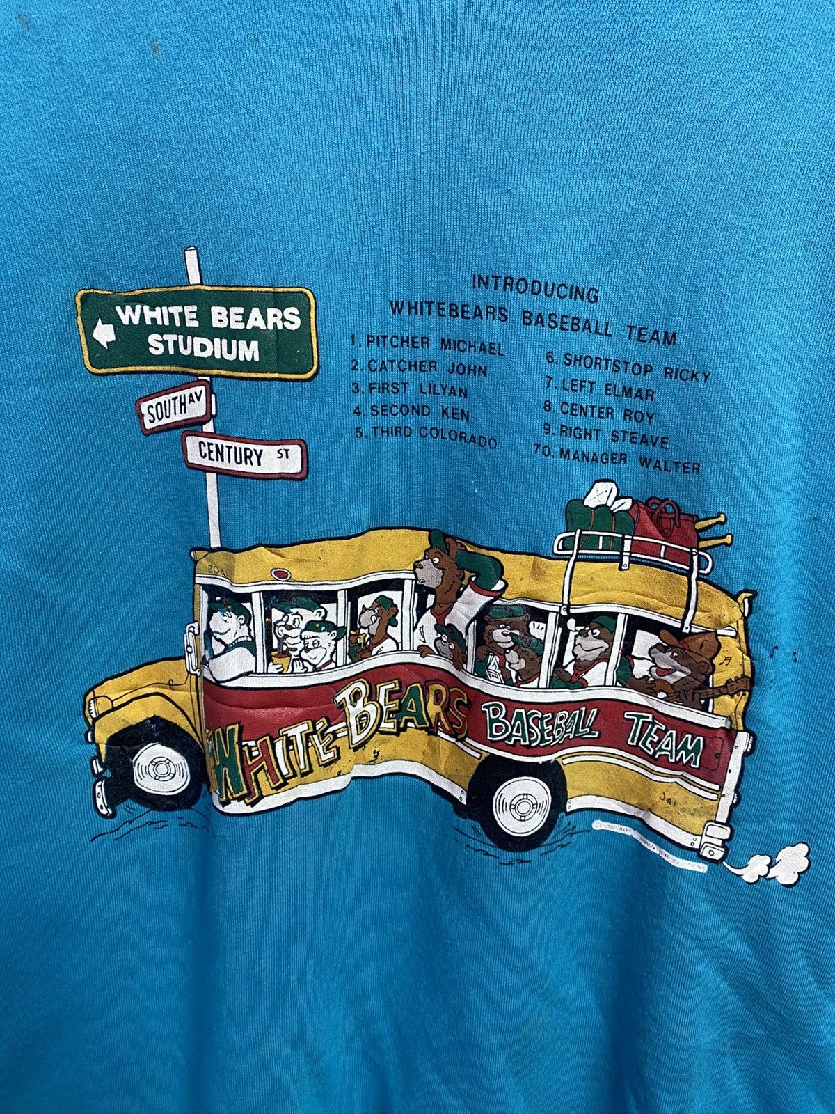 Vintage vintage sweatshirt "White Bears Baseball Team" Size US XL / EU 56 / 4 - 2 Thumbnail