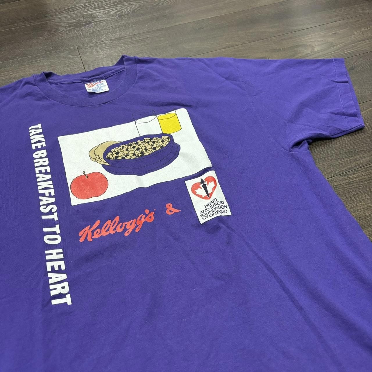 Hanes Vintage Kelloggs T Shirt 90s XL Size US XL / EU 56 / 4 - 2 Thumbnail