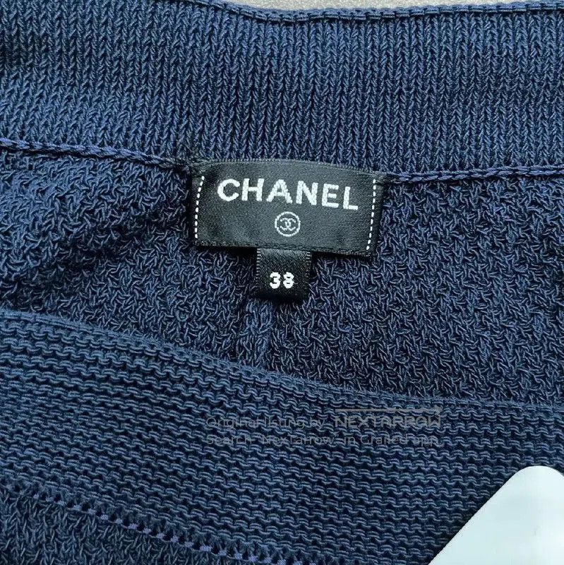 Chanel Chanel Blue Cotton Casual Pants for Women . Size 23" - 7 Thumbnail