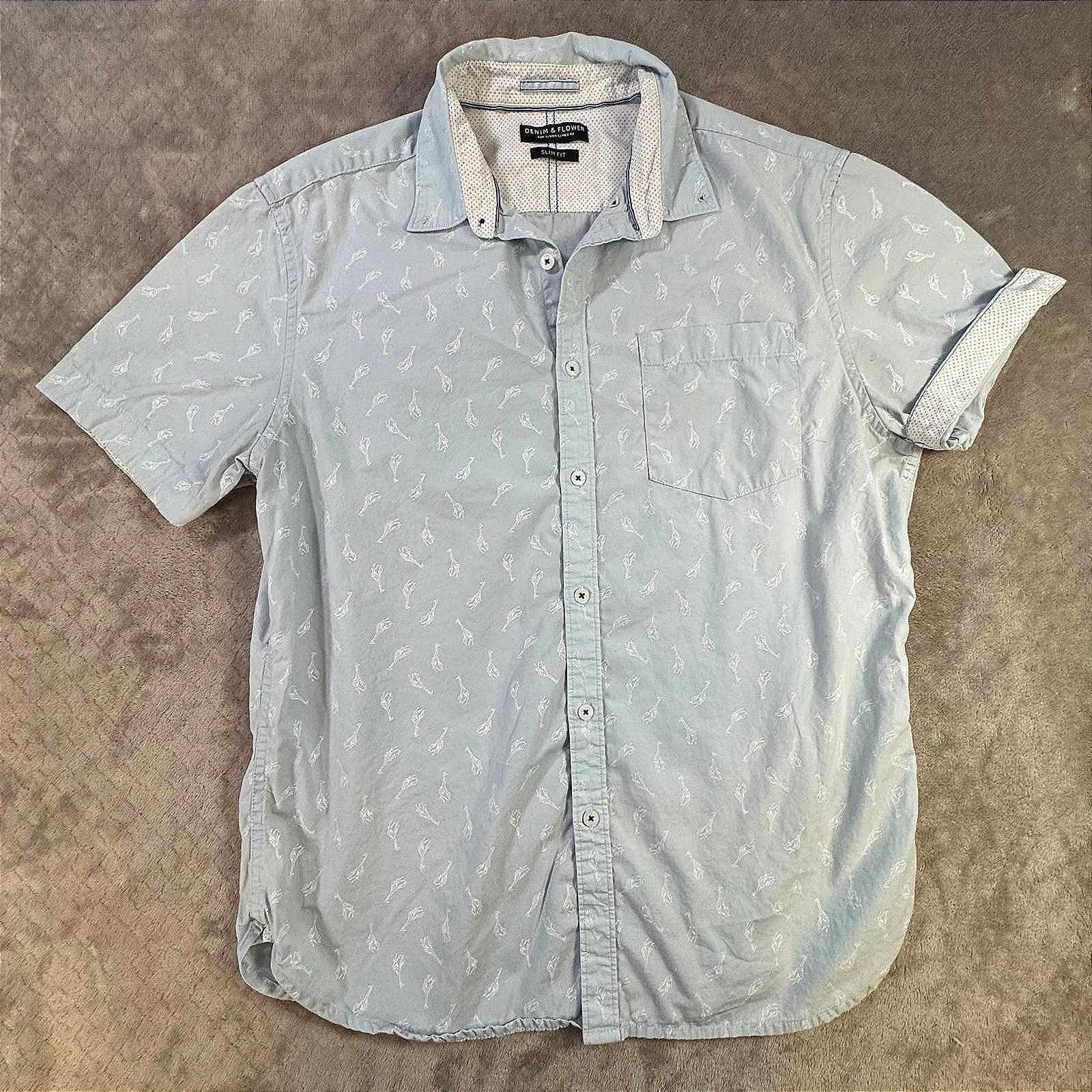 Denim & Flower Denim & Flower Ricky Singh Mens Shirt Medium Button Size US M / EU 48-50 / 2 - 4 Thumbnail
