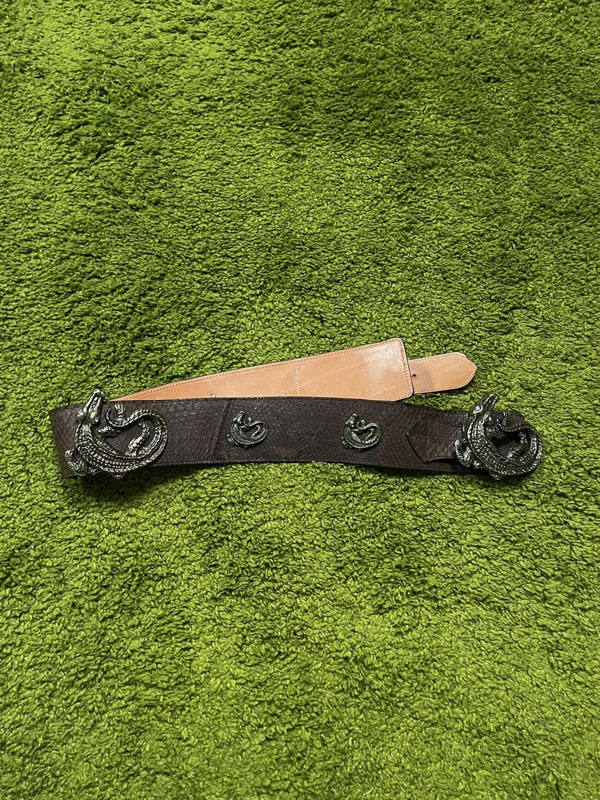 Designer × Genuine Leather 🐍 Real phyton snakeskin belt by Penta Size ONE SIZE - 2 Thumbnail