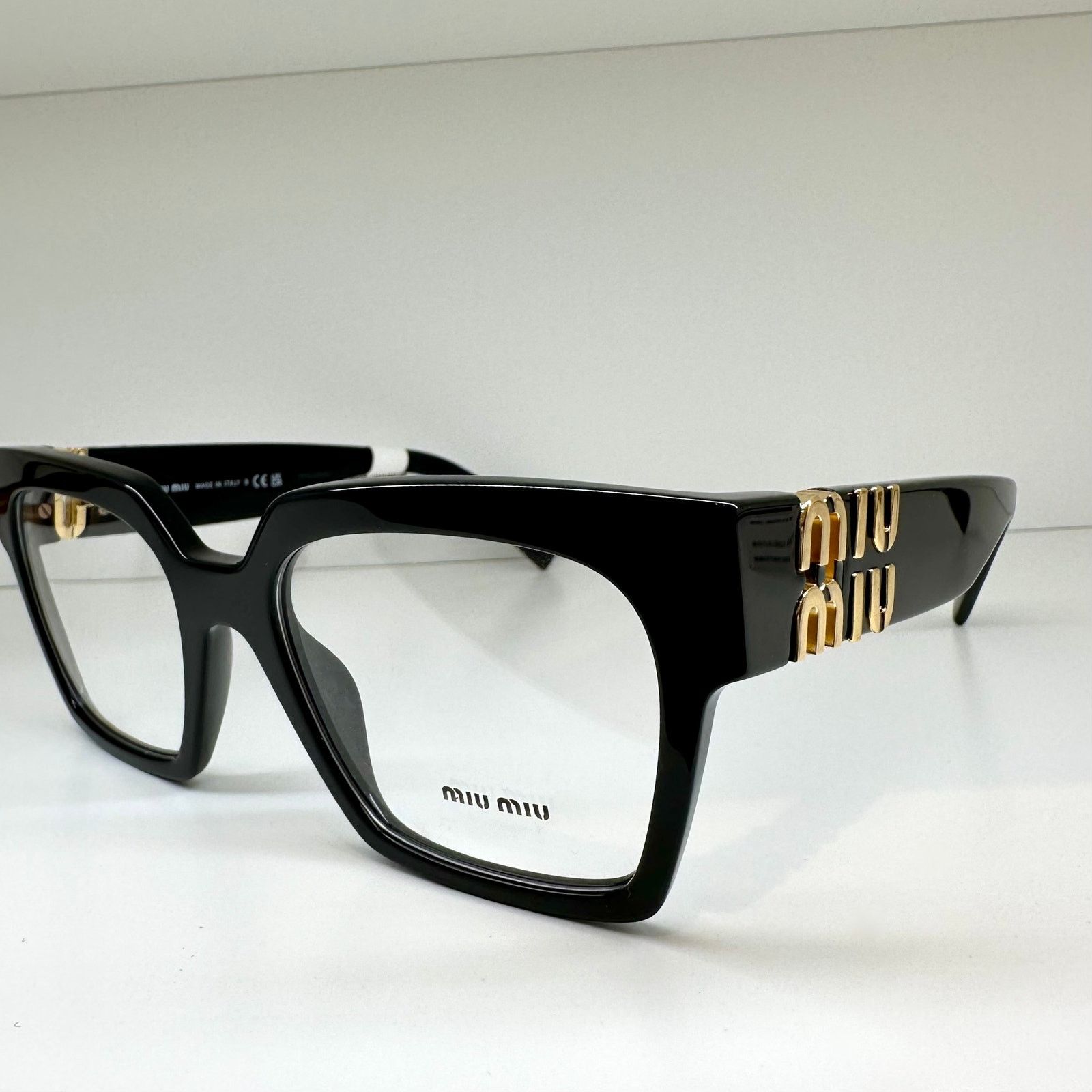 Miu Miu MIU MIU Womens Eyeglasses Black Square Full Rim frames Size ONE SIZE - 3 Thumbnail