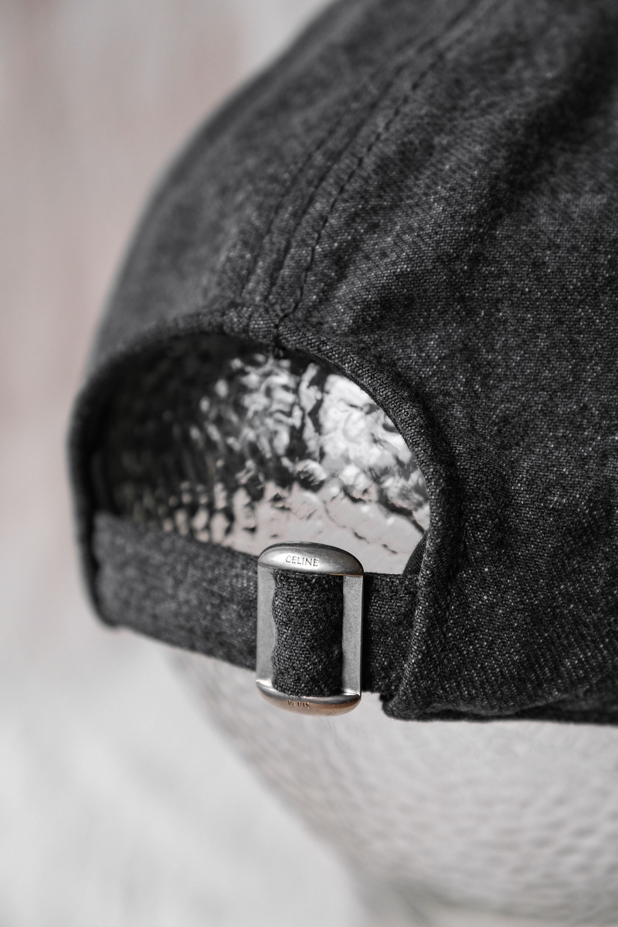 Celine CELINE Initial Cap in Vintage Black Denim Size ONE SIZE - 4 Thumbnail