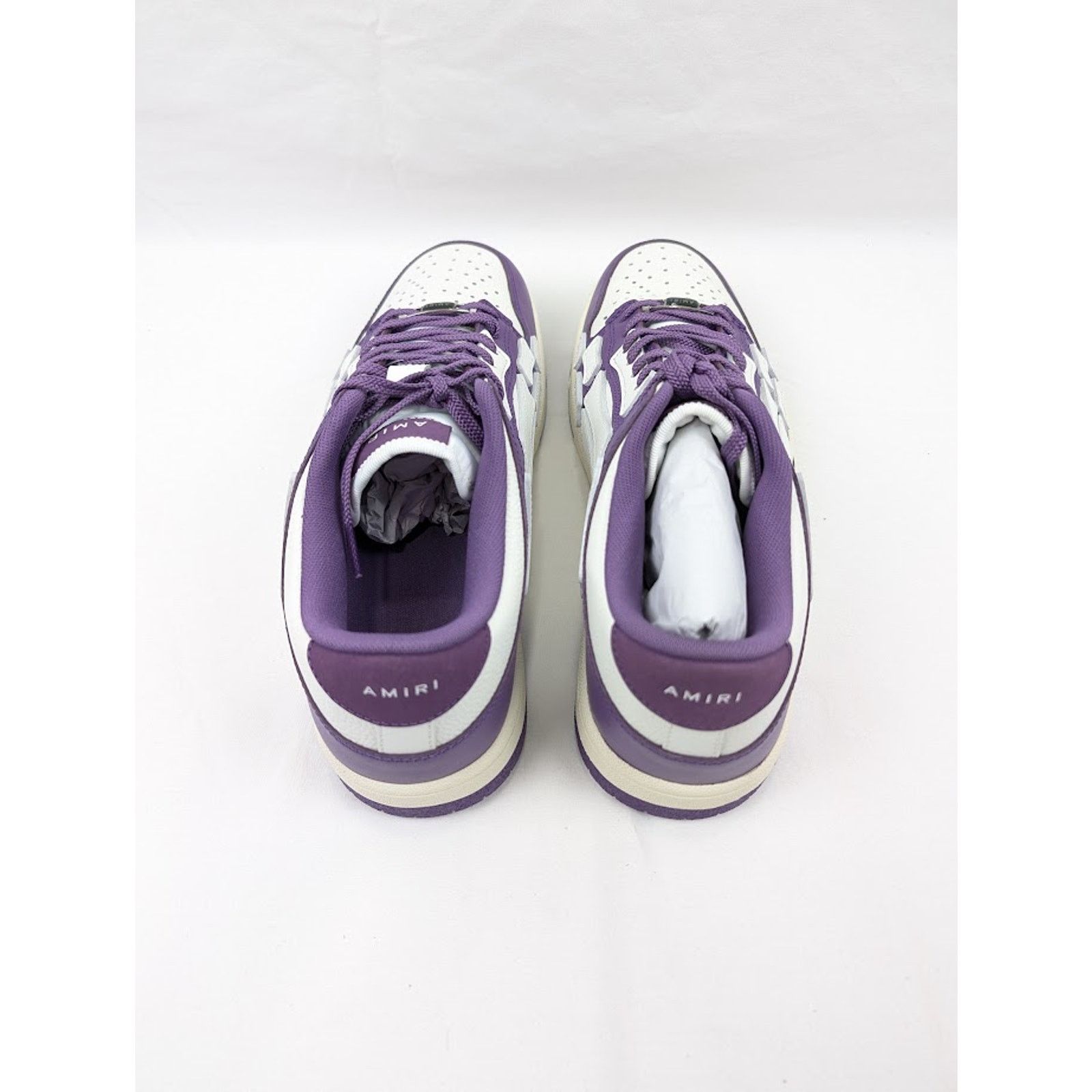 Amiri o1rshd1 Skeleton Low-Top Sneakers in Purple/White Size US 13 / EU 46 - 19 Thumbnail