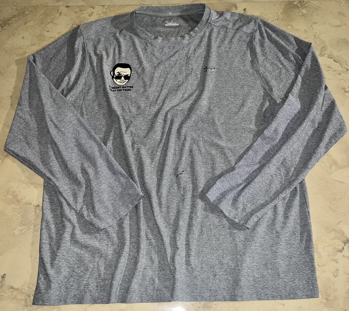 Under Armour × Vintage × WWF VINTAGE WWF THE ROCK UNDER ARMOUR LS Size US XXL / EU 58 / 5 - 5 Thumbnail