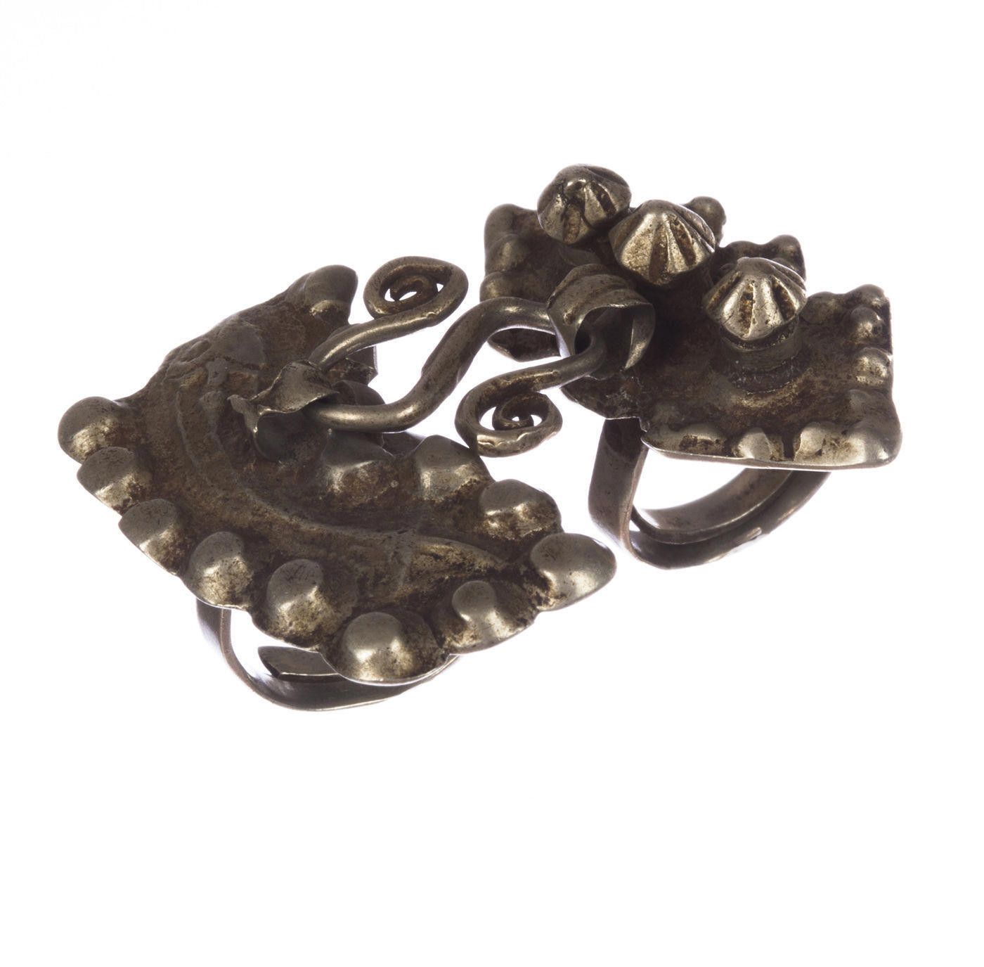 Designer Two Finger Bedouin Ring Size ONE SIZE - 1 Thumbnail