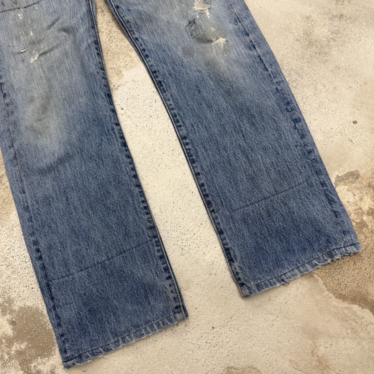 Levi's Vintage Levis 501 Repaired ZipFly Distressed Denim Pants Size US 31 - 5 Thumbnail