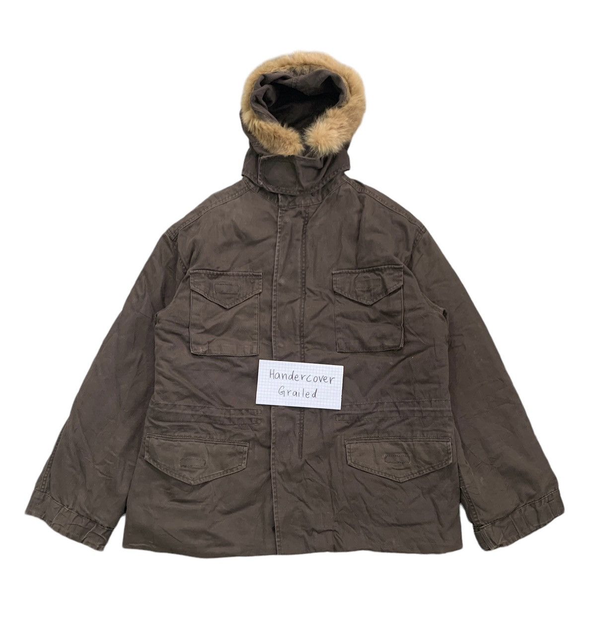 PPFM PPFM Military Parka Style Jacket Hoodie Hairy Fleece PPFM PPFM Military Parka Style Jacket Hoodie Hairy Fleece
