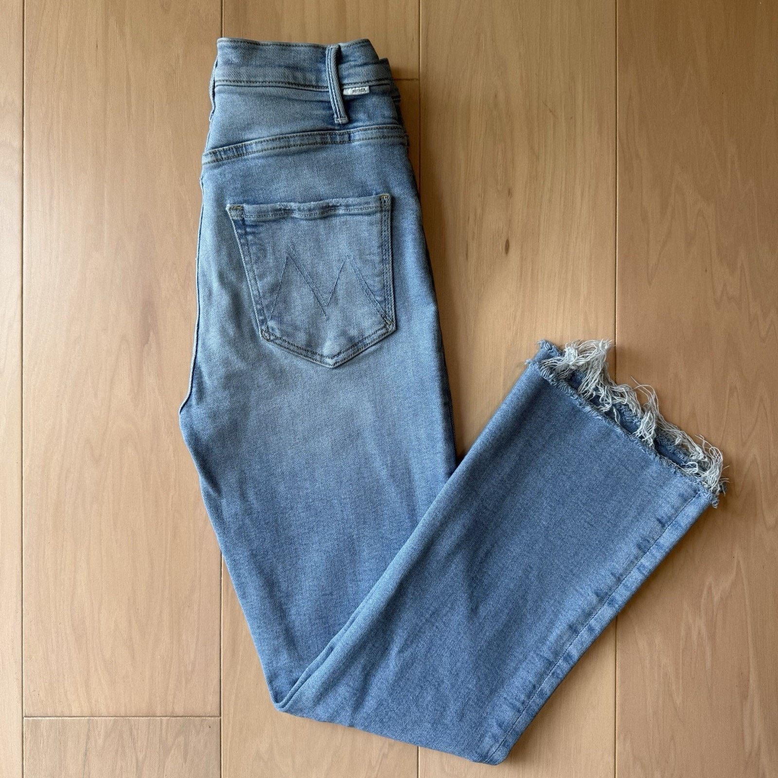 MOTHER Mother Hustler Ankle Jeans Women's 26 Light Wash Glam Boho Size 26" / US 2 / IT 38 - 2 Thumbnail