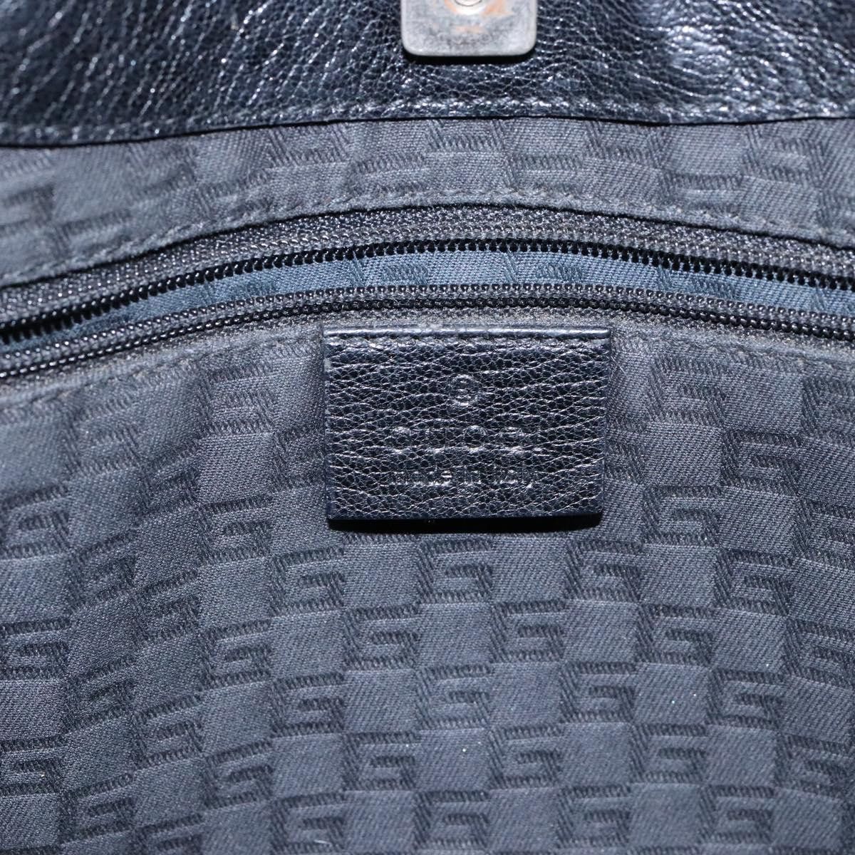 Gucci GUCCI Tote Bag Leather Black Silver Size ONE SIZE - 16 Thumbnail