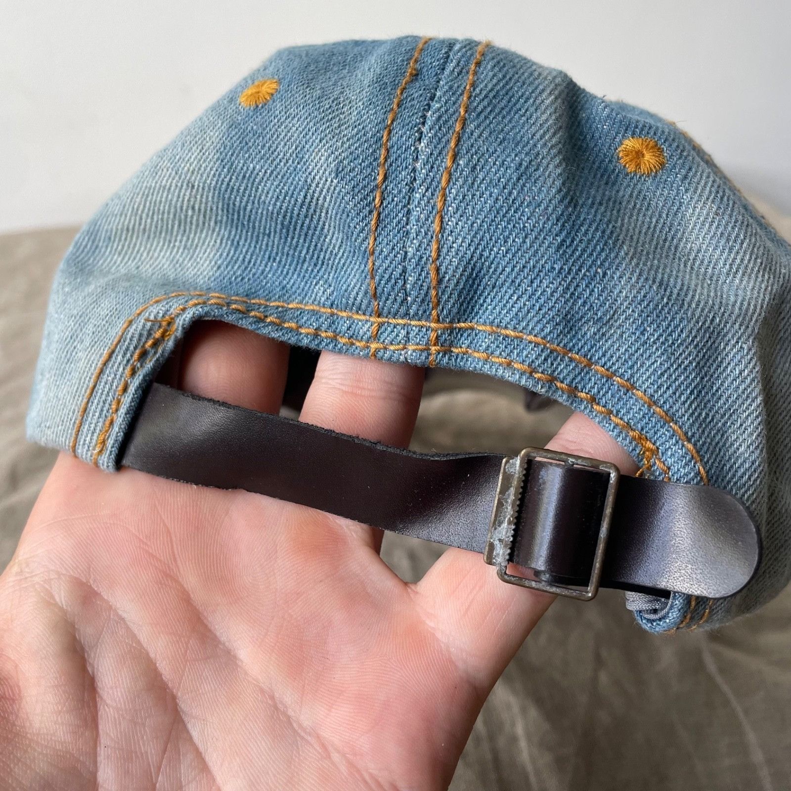 Vintage Y2K Rhinestone Queen Cap Denim Crystal Bling Hat Adjustable Size ONE SIZE - 5 Thumbnail
