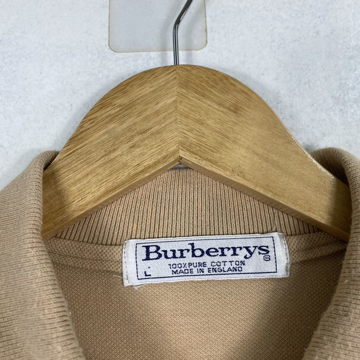 Burberry × Vintage Vintage 80s Burberrys made in england plain polo shirt Size US M / EU 48-50 / 2 - 8 Thumbnail