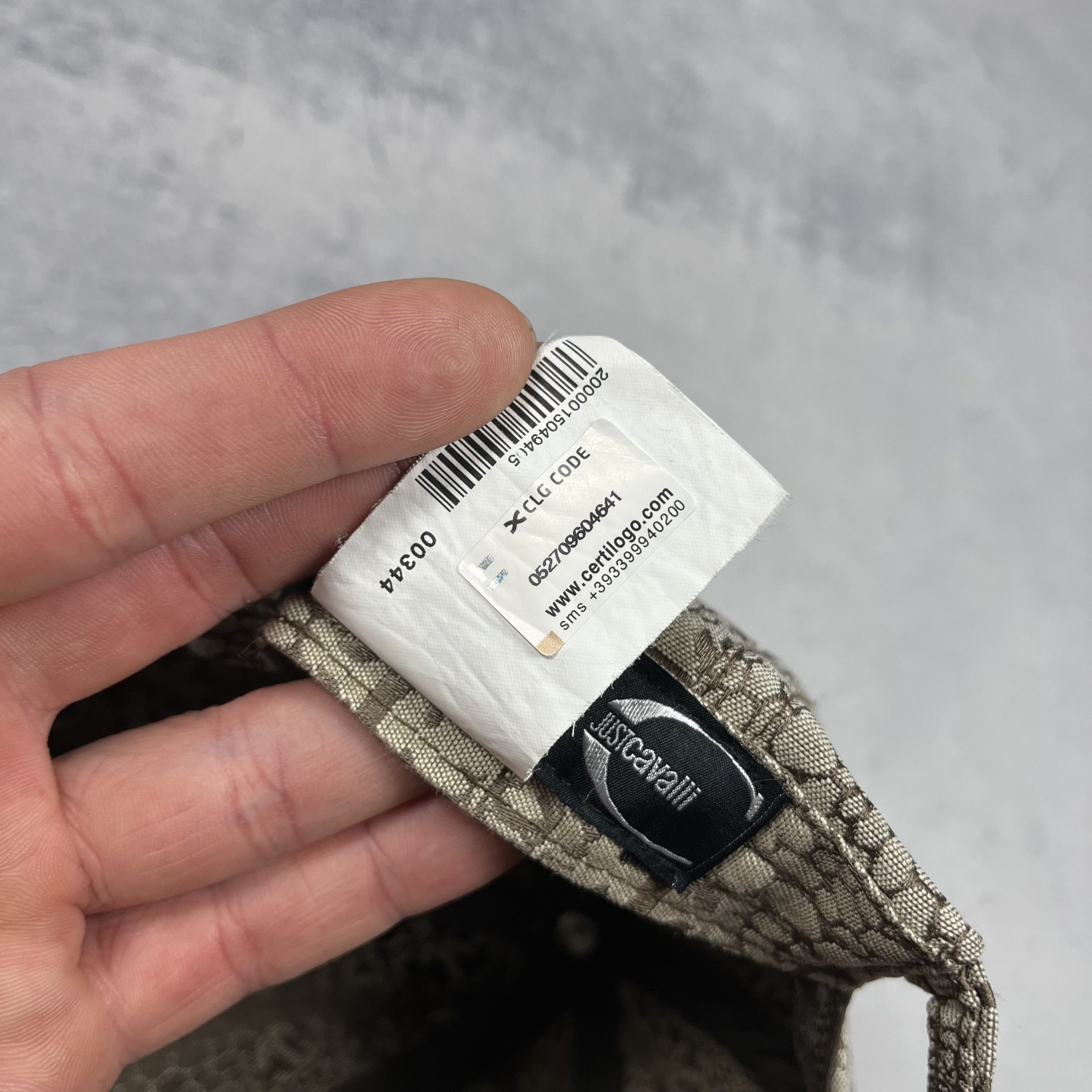 Roberto Cavalli Roberto Cavalli Snake Skin Pattern Multilogo Baseball Cap Size ONE SIZE - 10 Thumbnail