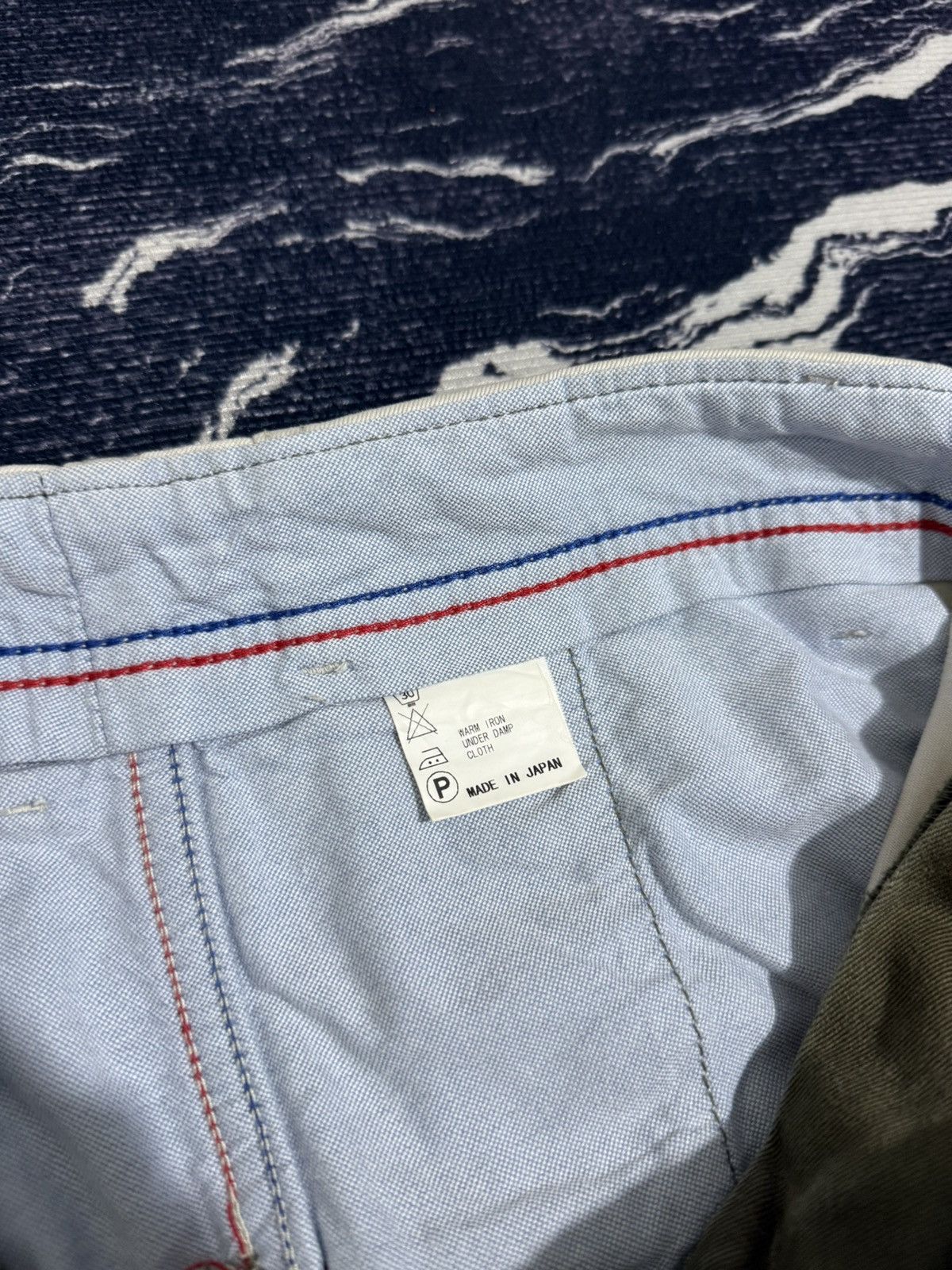 Japanese Brand Hanalei japan 2tone longpants white olive green Size US 30 / EU 46 - 7 Thumbnail