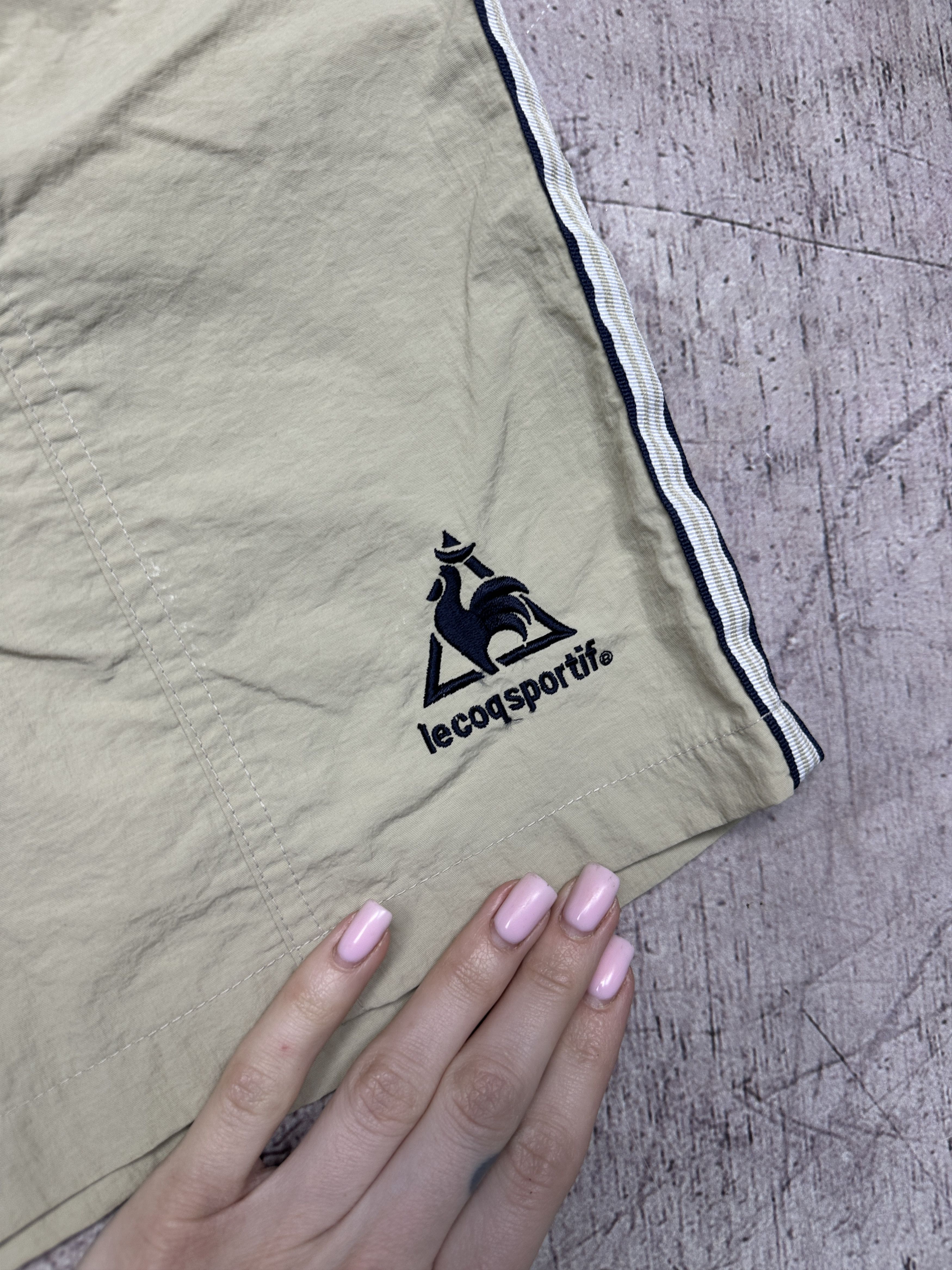 Le Coq Sportif Le Coq Sportif Vintage Mens Nylon Shorts Size US 34 / EU 50 - 3 Thumbnail