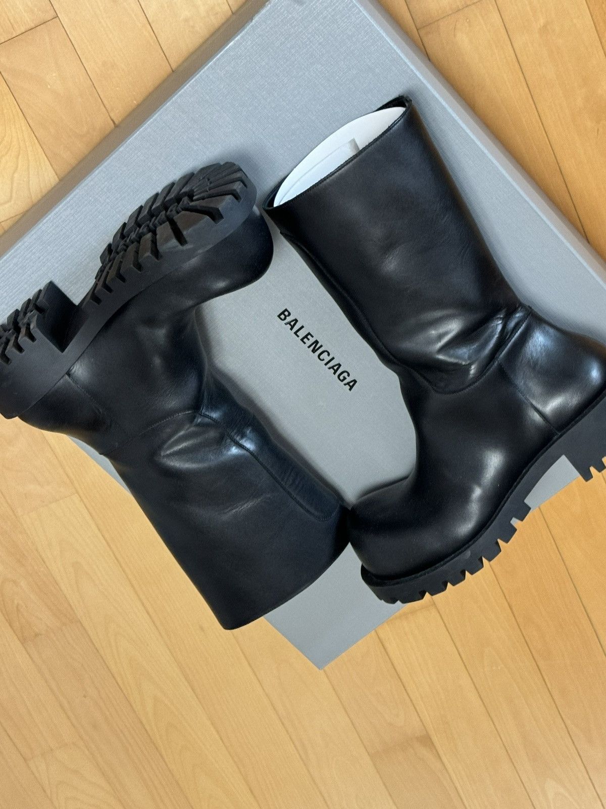 Balenciaga Hummer leather boots Size US 8 / EU 41 - 3 Thumbnail