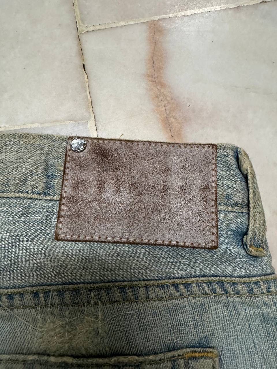 Vintage 💥Sashiko Boro Kapital Style Thrashed Rusty Jeans By Zara 90s Size US 34 / EU 50 - 16 Thumbnail